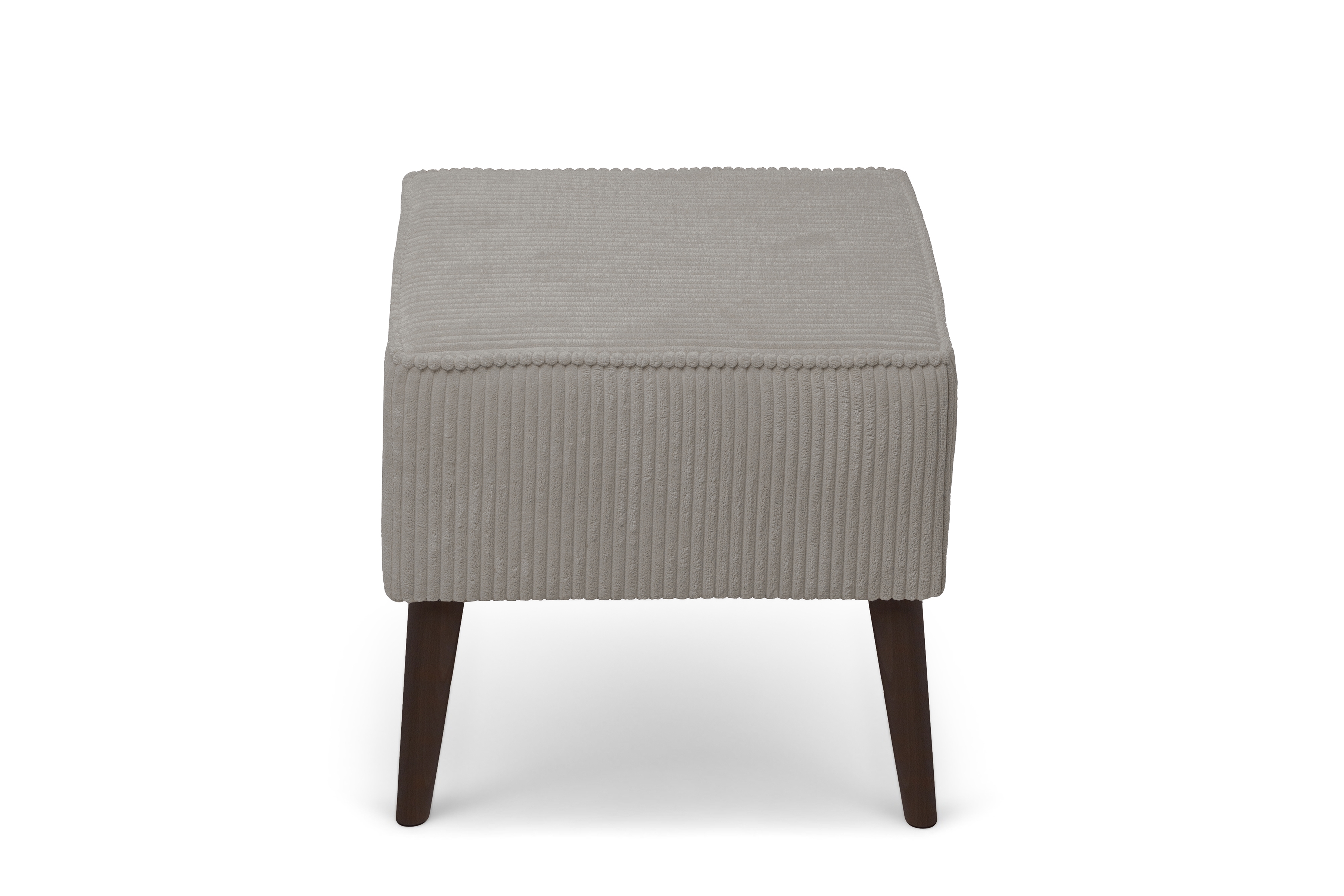 Relaxační křeslo Dylian s podnožkou - béžový manšestr Poso 02 / nohy venge Křeslo odpočinkové Dylian z podnozkiem - béžový manšestr Poso 02 / Nohy Venge