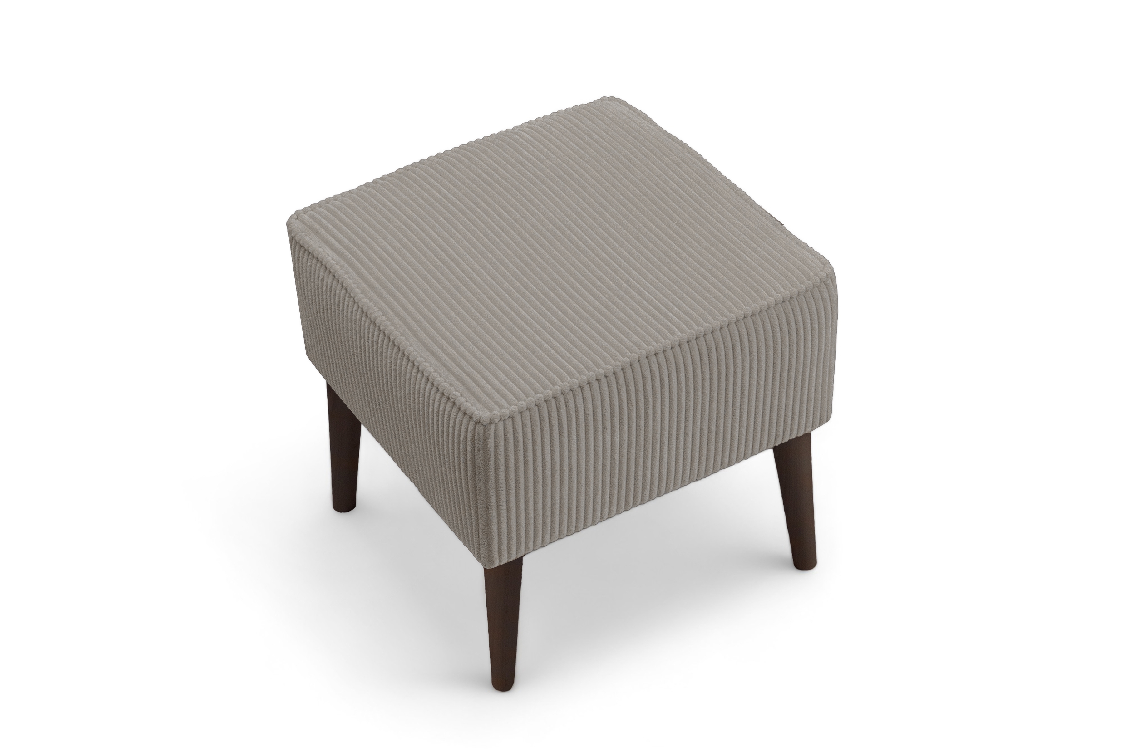 Relaxační křeslo Dylian s podnožkou - béžový manšestr Poso 02 / nohy venge Křeslo odpočinkové Dylian z podnozkiem - béžový manšestr Poso 02 / Nohy Venge