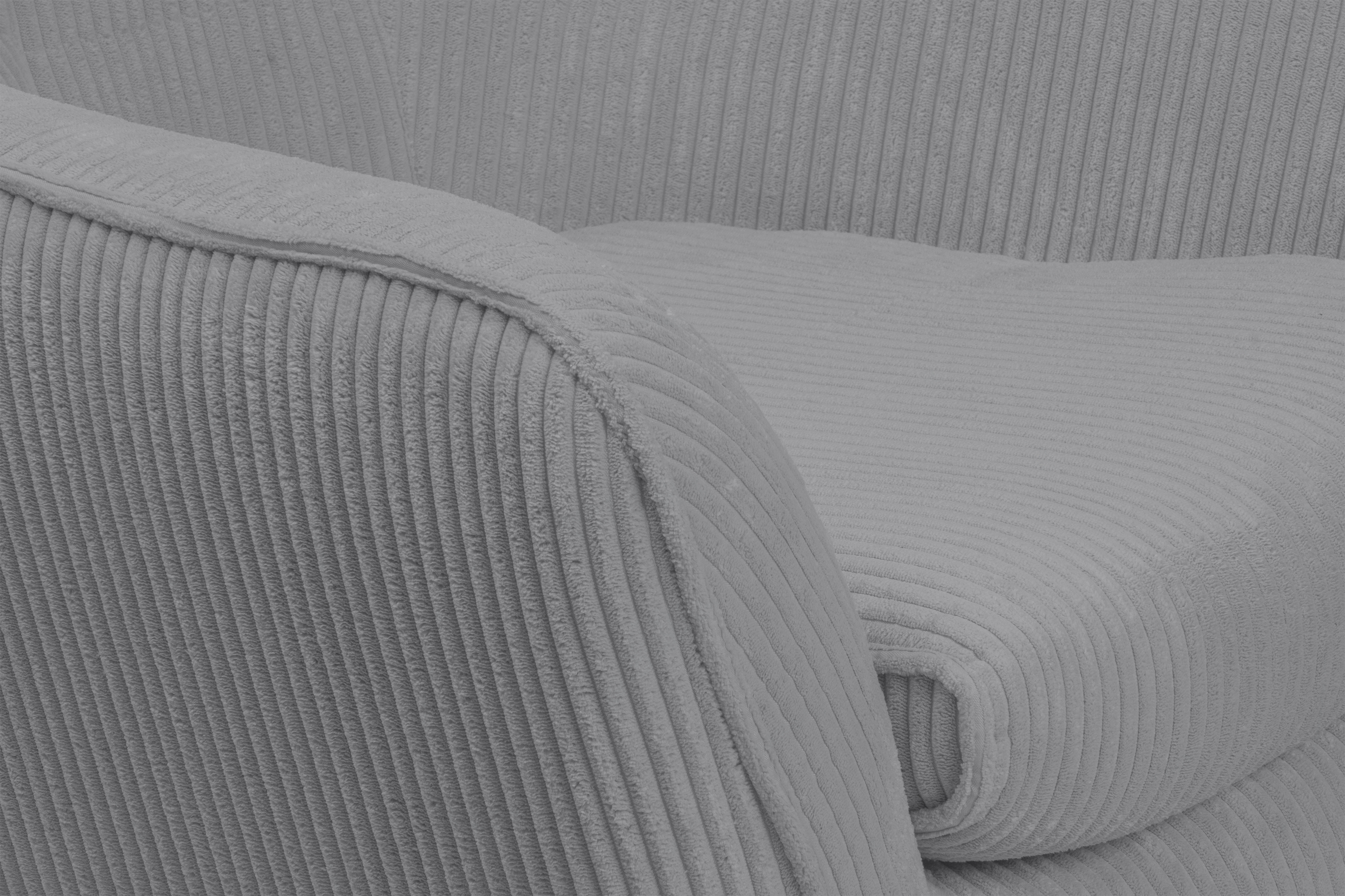 Relaxační křeslo Dylian s podnožkou - šedý manšestr Poso 55 / nohy venge Křeslo odpočinkové Dylian z podnozkiem - šedý manšestr Poso 55 / Nohy Venge