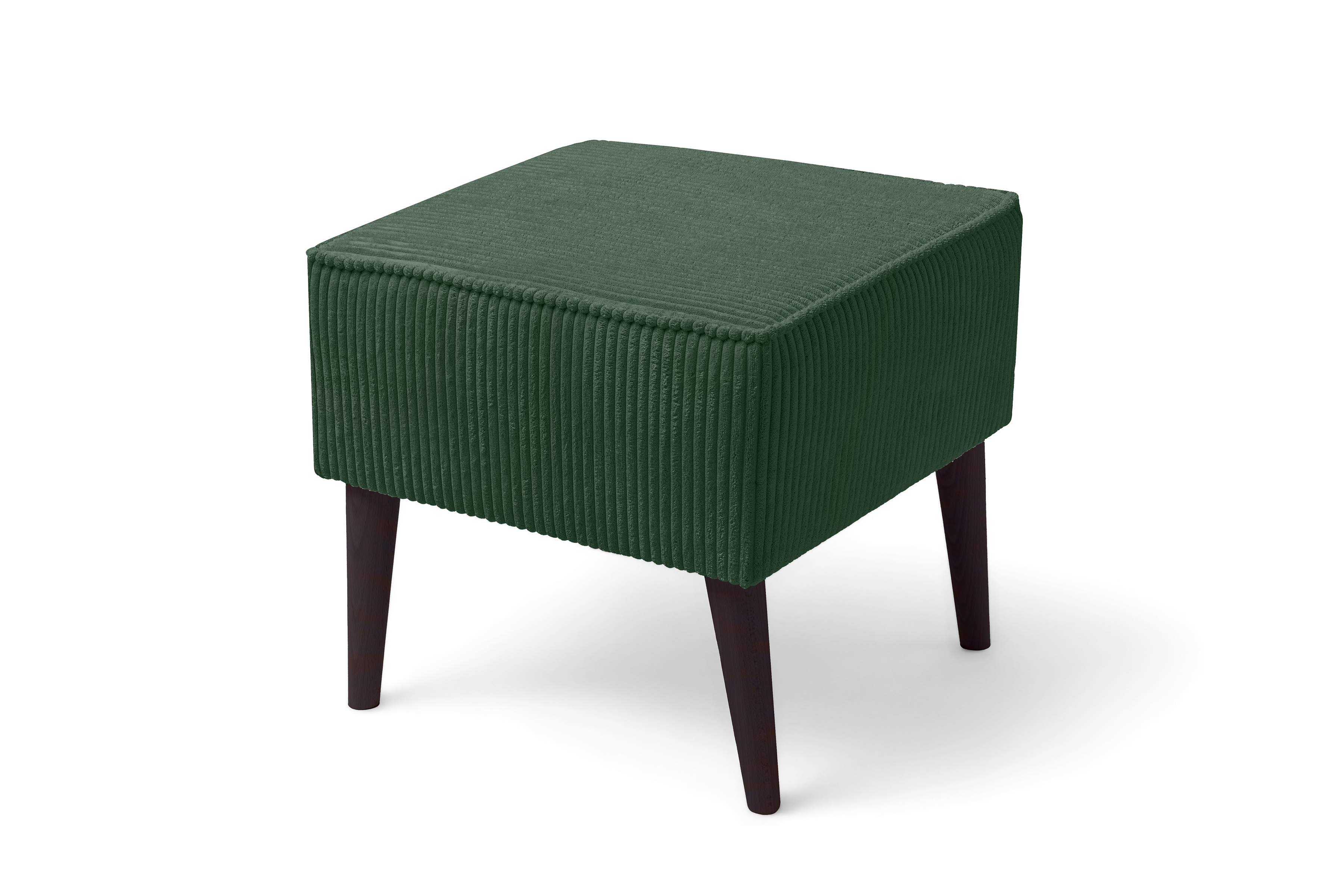 Relaxační křeslo Dylian s podnožkou - zelený manšestr Poso 14 / nohy venge Křeslo odpočinkové Dylian z podnozkiem - Zelený manšestr Poso 14 / Nohy Venge