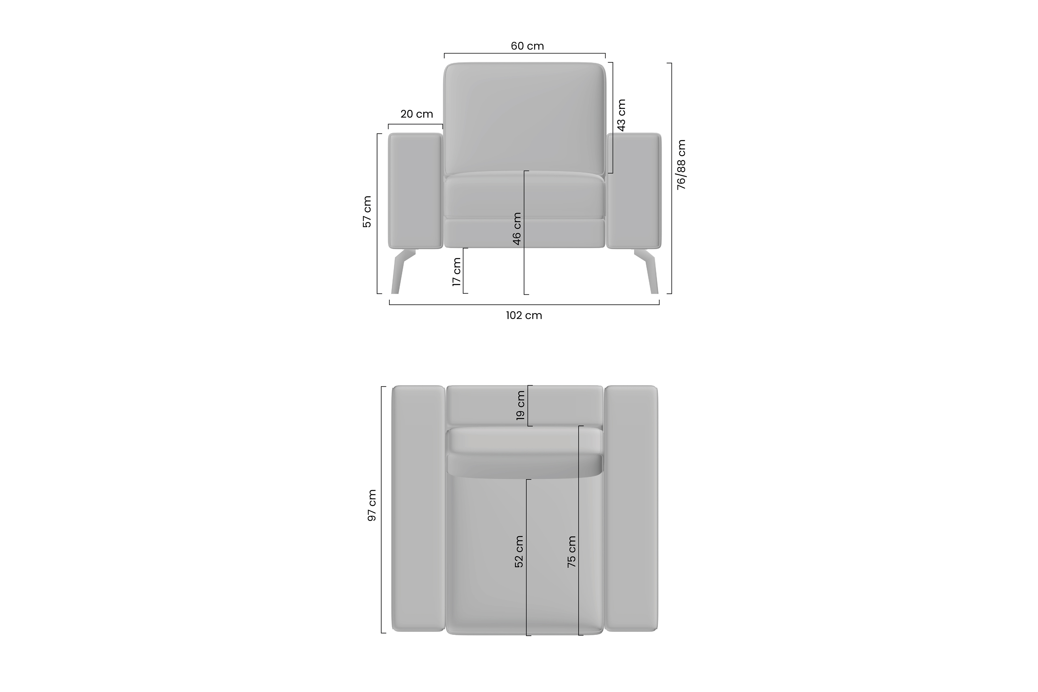 Kreslo odpočinkové Elentio - ruda boucle Baloo 2078 - Limitovaná ponuka Kreslo odpočinkové Elentio - ruda boucle Baloo 2078