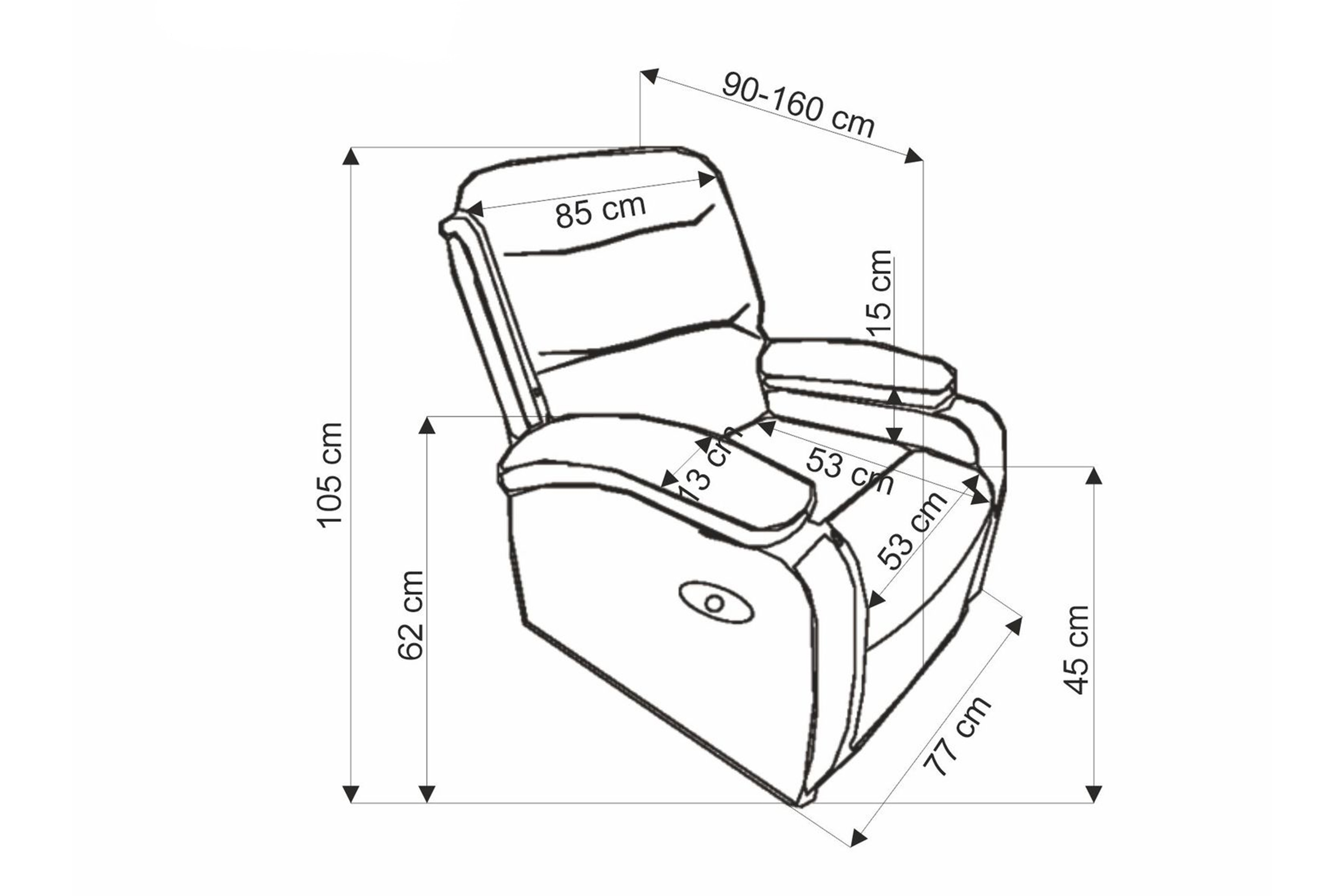 Relaxačné kreslo Drager - sivá zamat Kreslo odpočinkové Feldoro rozkladany  - Popolový zamat