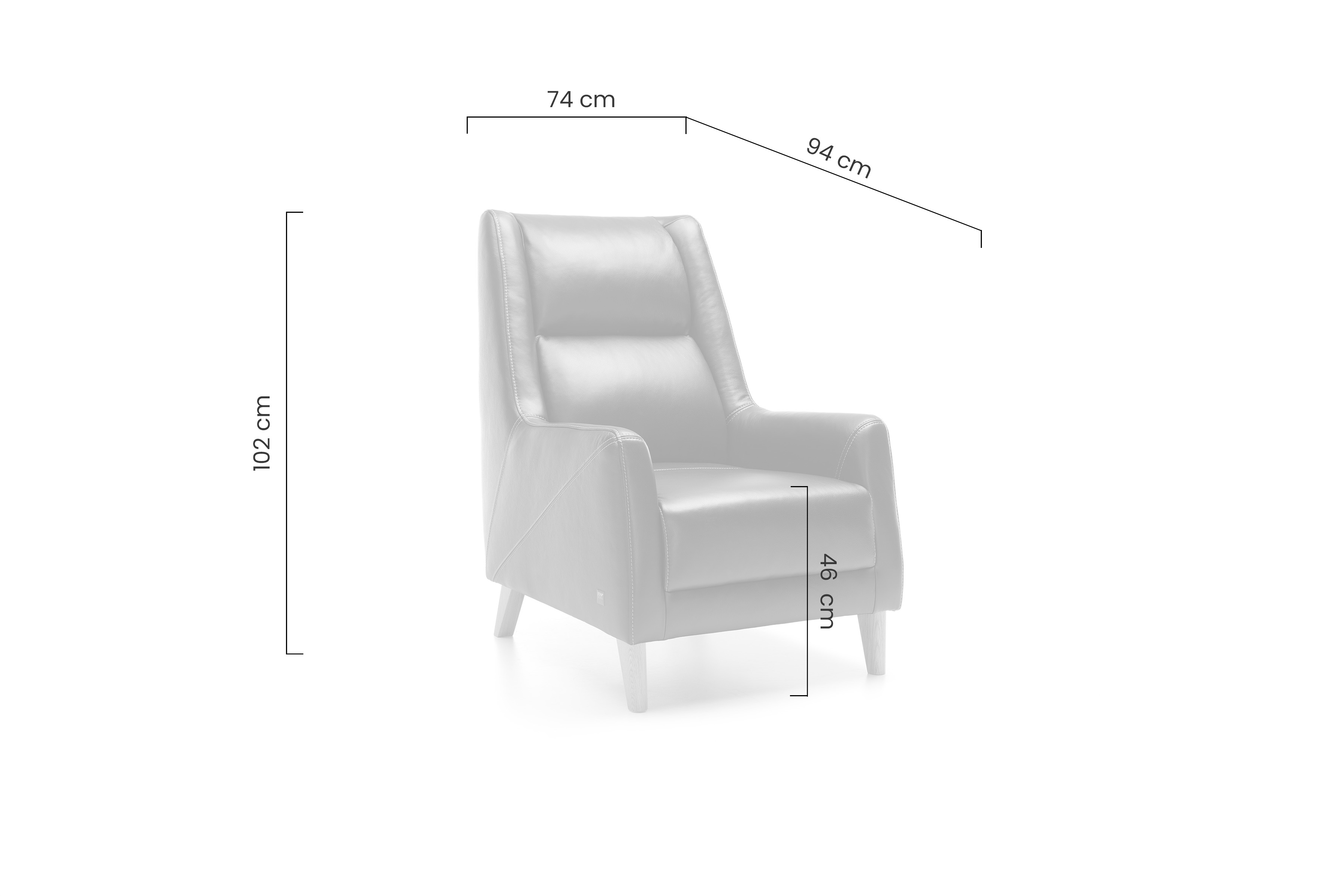 Kreslo Fiord Kreslo odpočinkové Fiord