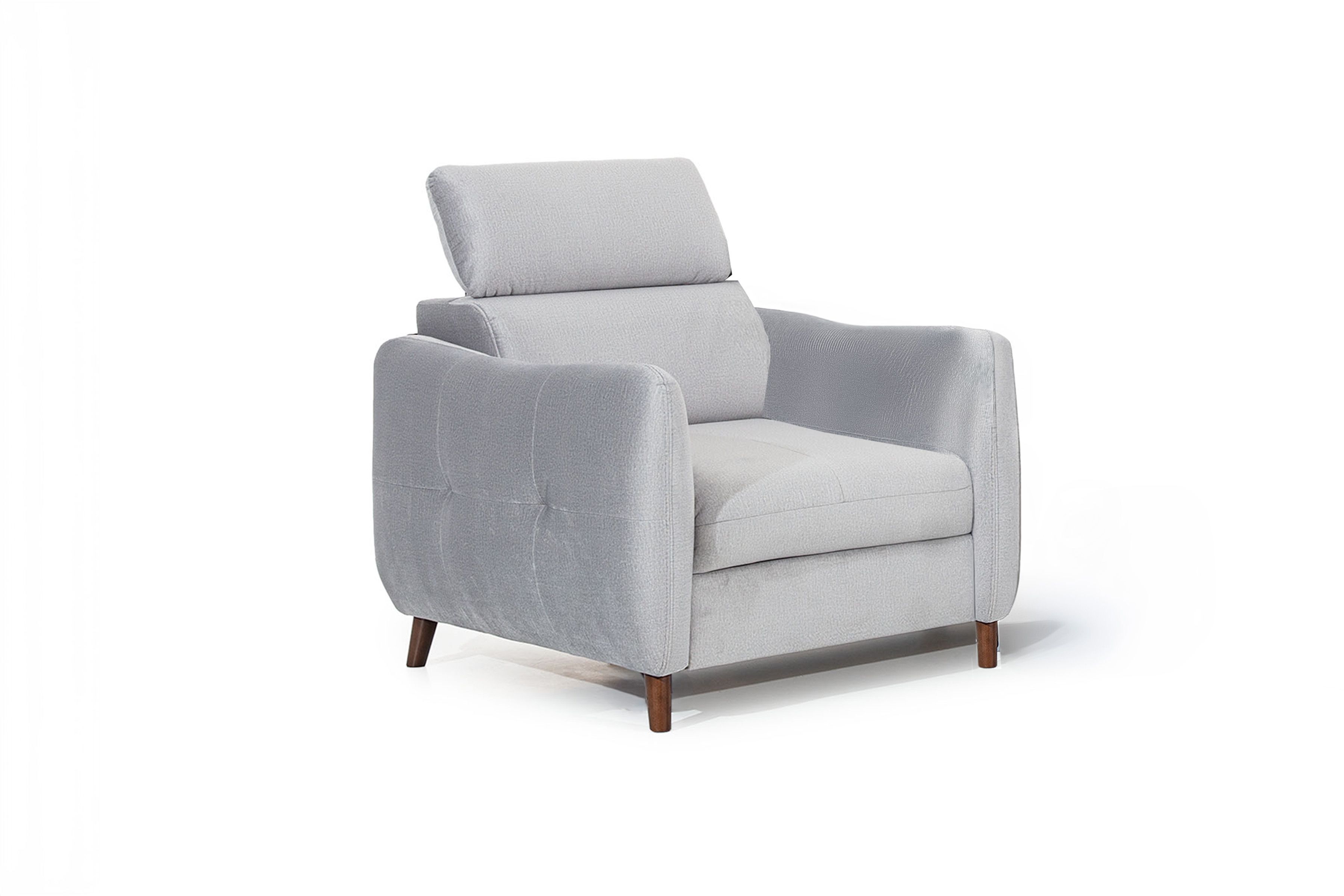 Relaxační křeslo Hugo s nastavitelnou opěrkou hlavy Křeslo čalouněná Hugo z regulowanym zaglowkiem