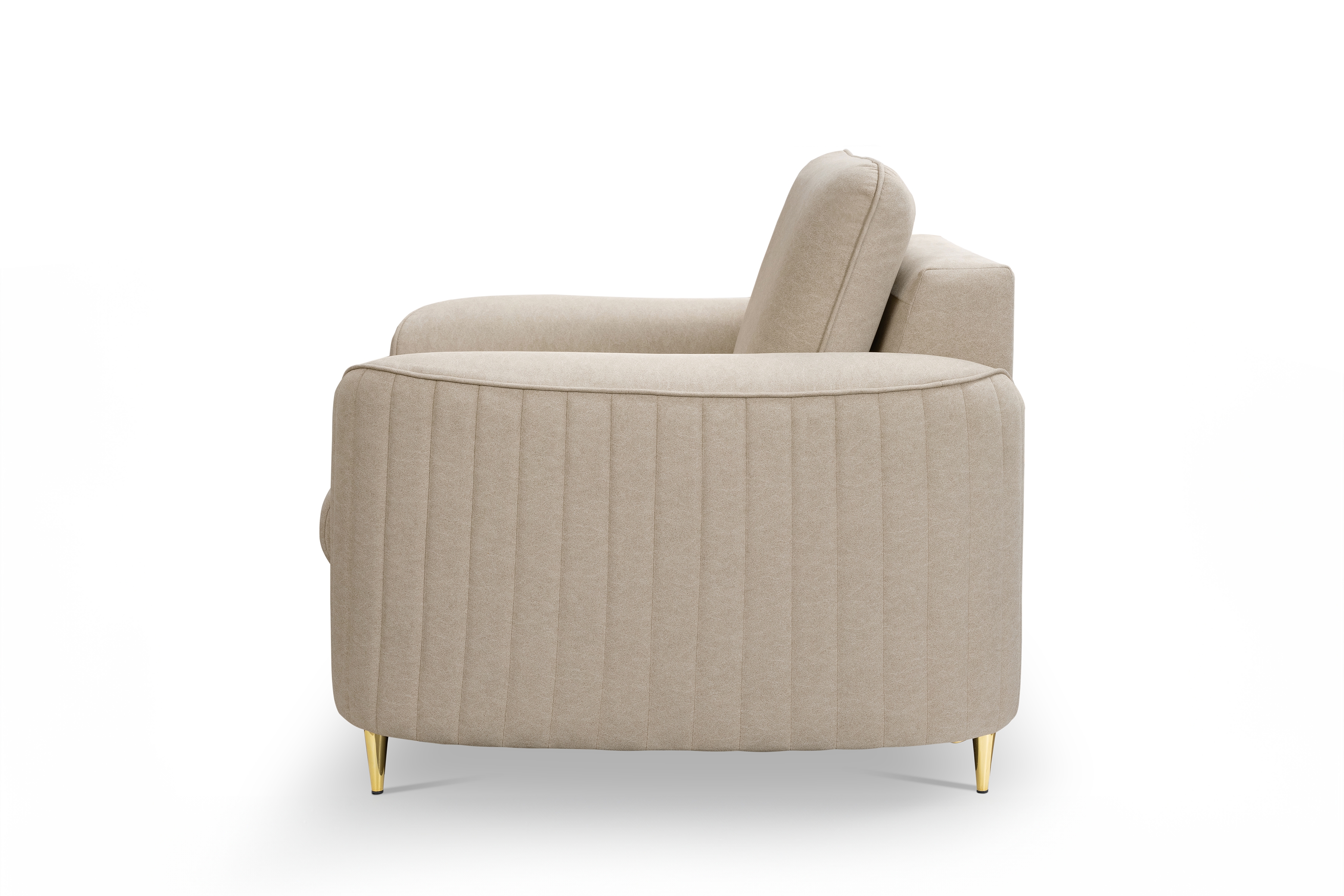 Relaxačné kreslo Nares - béžový zamat Castel 15 Kreslo odpočinkové Nares - béžový welwet Castel 15