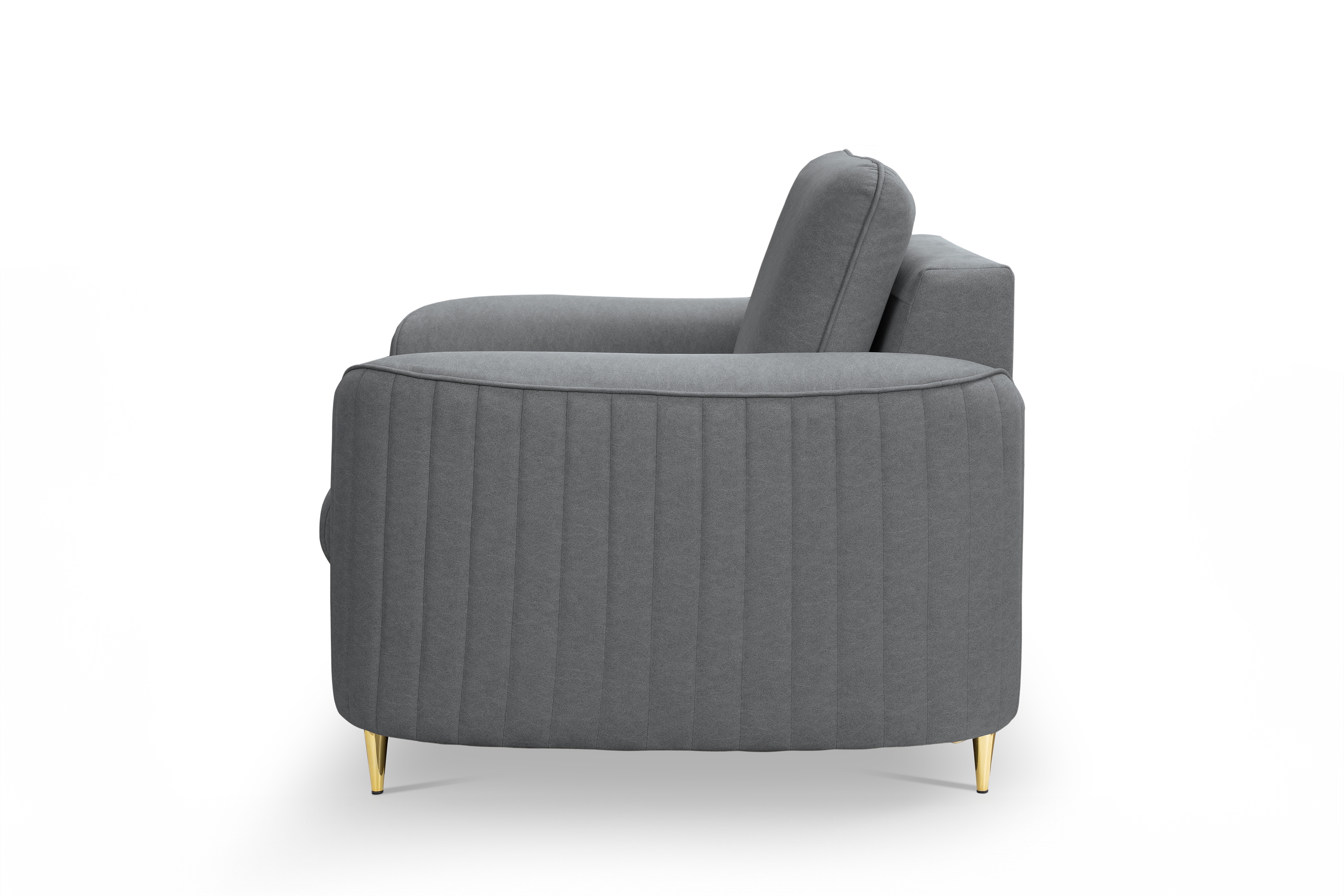 Relaxačné kreslo Nares - Grafitový zamat Castel 93 Kreslo odpočinkové Nares - Grafitový welwet Castel 93