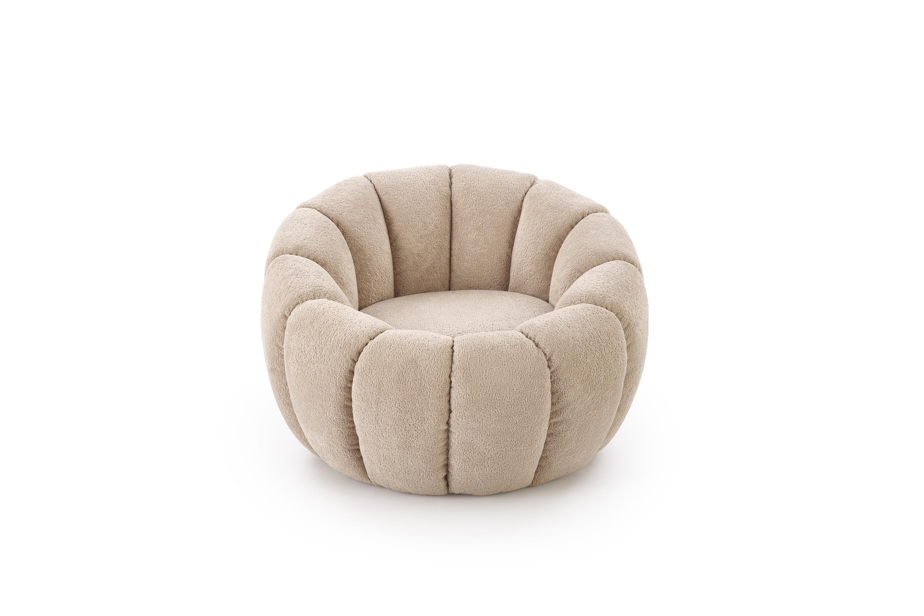 Čalouněné křeslo Pares - béžová boucle Křeslo čalouněná Pares - boucle béžová 