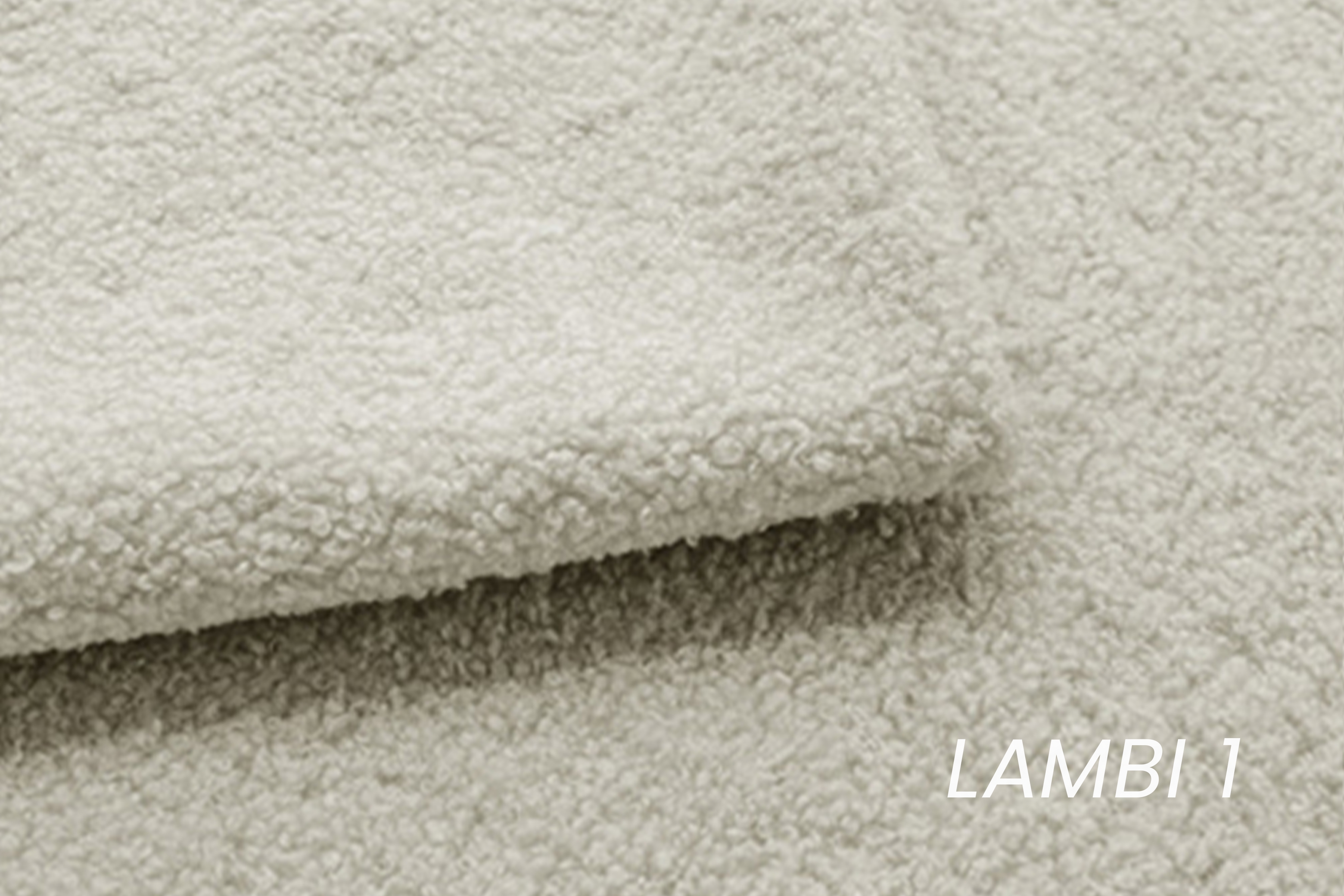 Kreslo odpočinkové Pares - krémový boucle Lambi 1  Kreslo odpočinkové Pares - Krémový boucle Lambi 1 