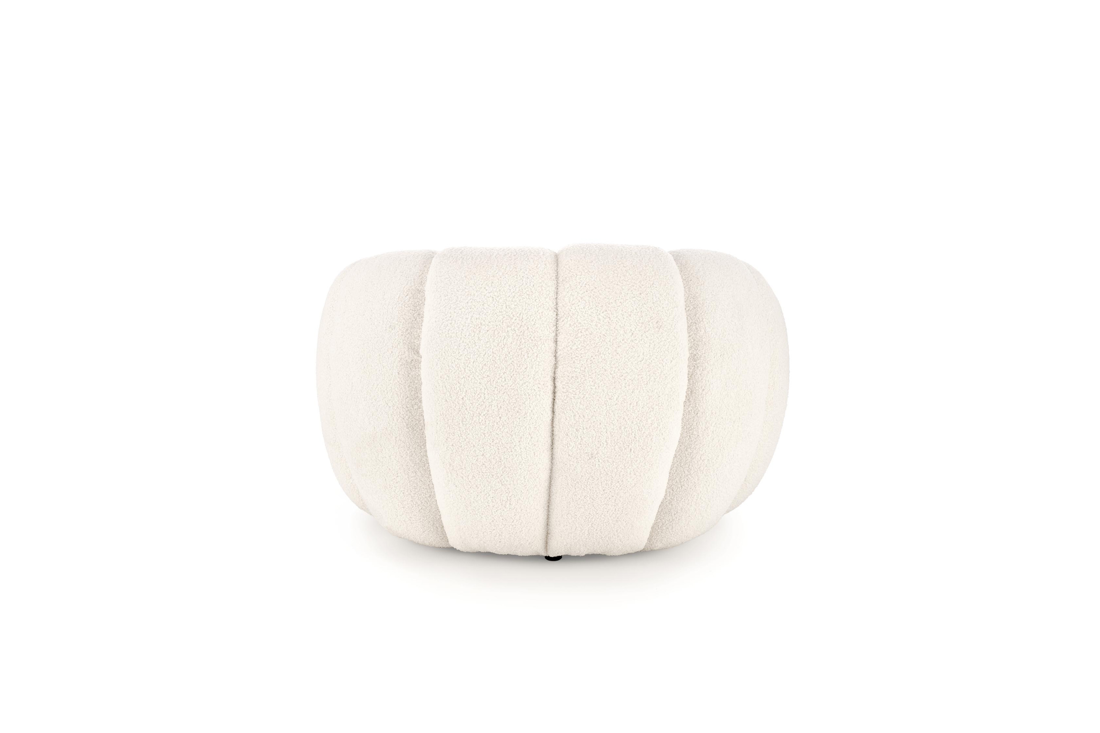 Kreslo odpočinkové Pares - krémový boucle Lambi 1  Kreslo odpočinkové Pares - Krémový boucle Lambi 1 