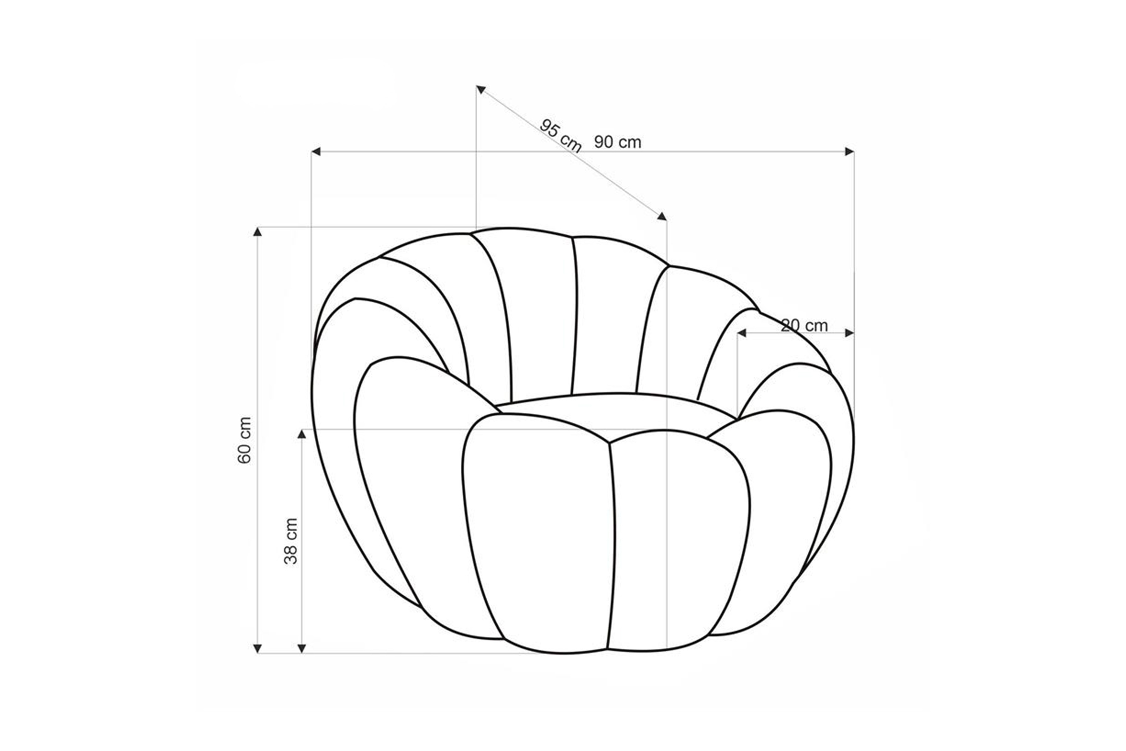 Čalouněné křeslo Pares - hořčicová boucle Křeslo čalouněná Pares 2 - boucle hořčice 