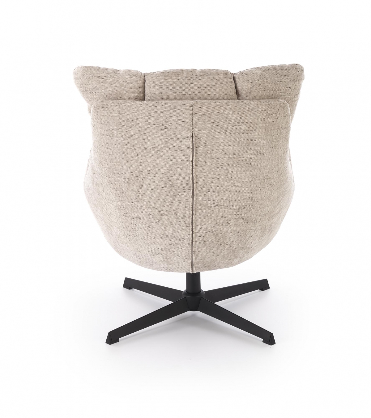 Relaxačné kreslo Soremi - béžová / čierna Kreslo odpočinkové Soremi otočna - béžový / nožičky čierny