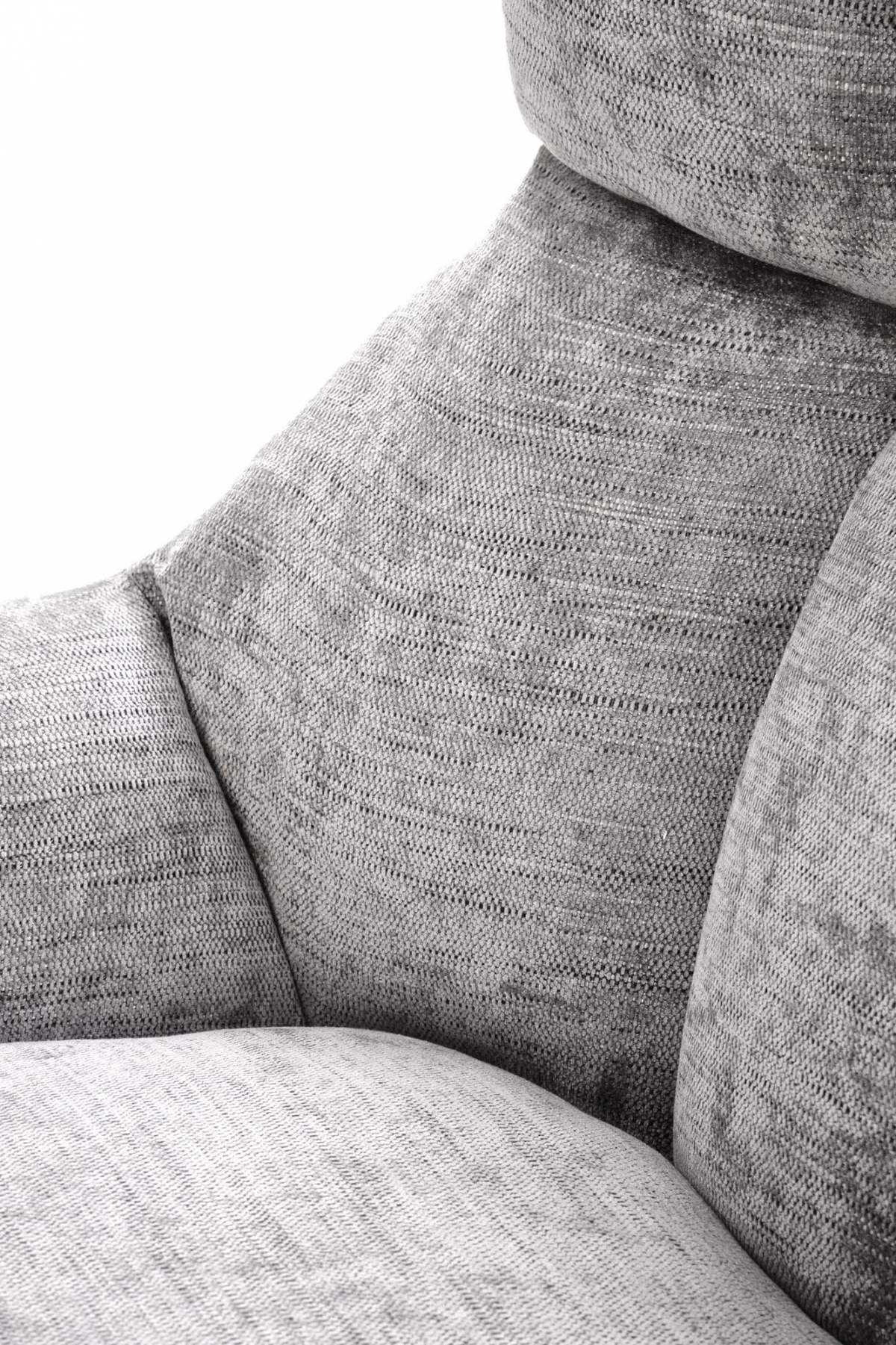 Relaxačné kreslo Soremi - sivá / čierna Kreslo odpočinkové Soremi otočna - Popolový / nožičky čierny