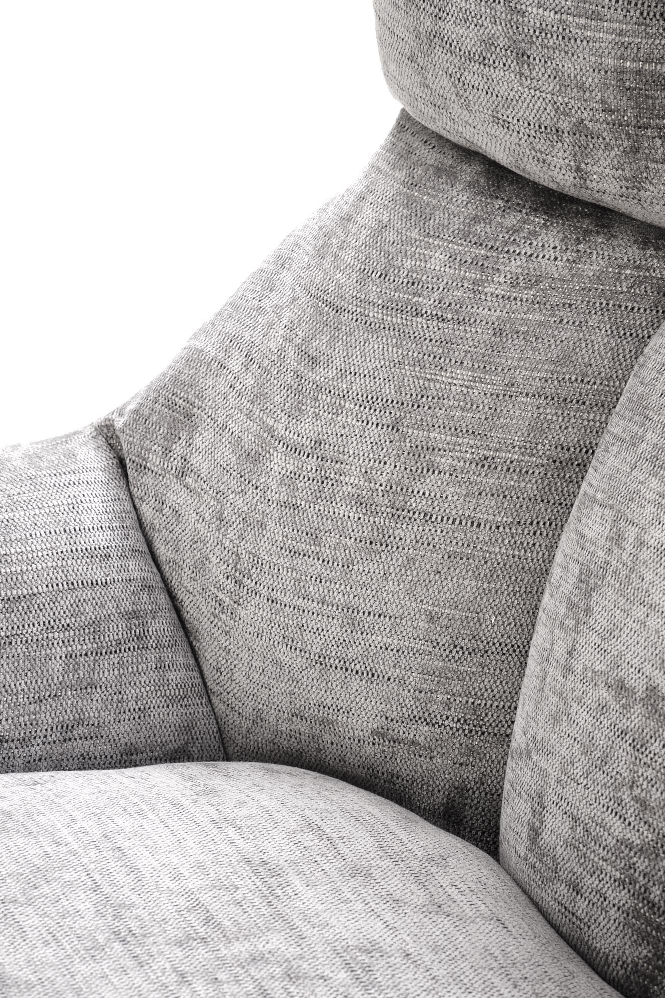 Relaxačné kreslo Soremi - sivá / čierna Kreslo odpočinkové soremi otočna - Popolový / nožičky čierny