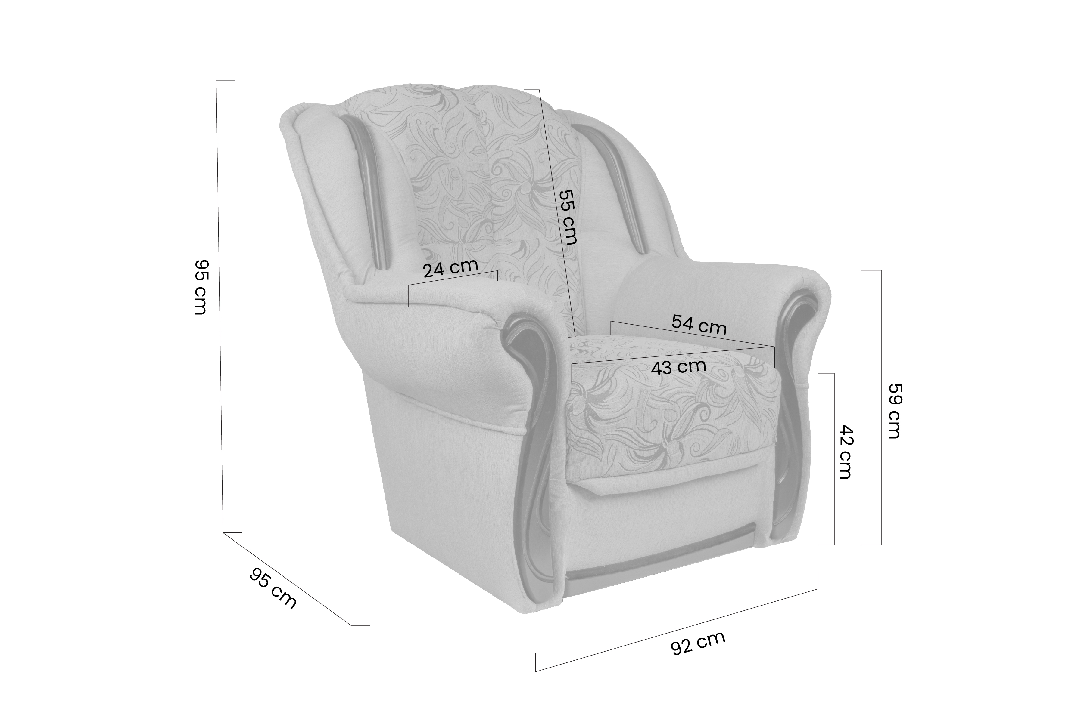 Čalouněné křeslo Walker Křeslo odpočinkové Walker