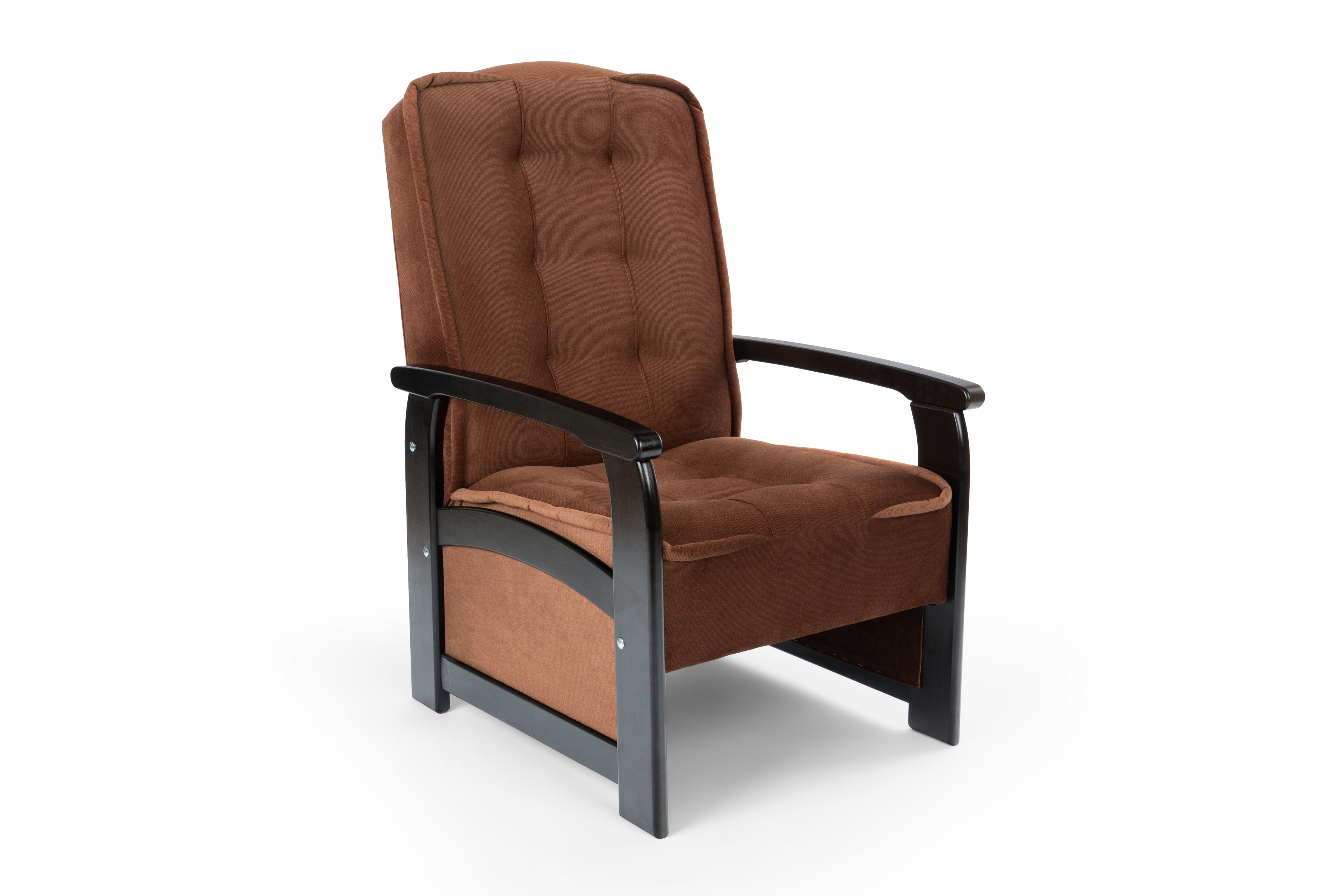 Čalouněné křeslo Wiktor Křeslo odpočinkové Wiktor - potahová látka Kronos 28, dřevo Venge 