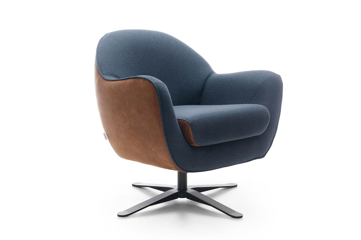 Otočné relaxační křeslo Mira Křeslo z metalowa podstawa