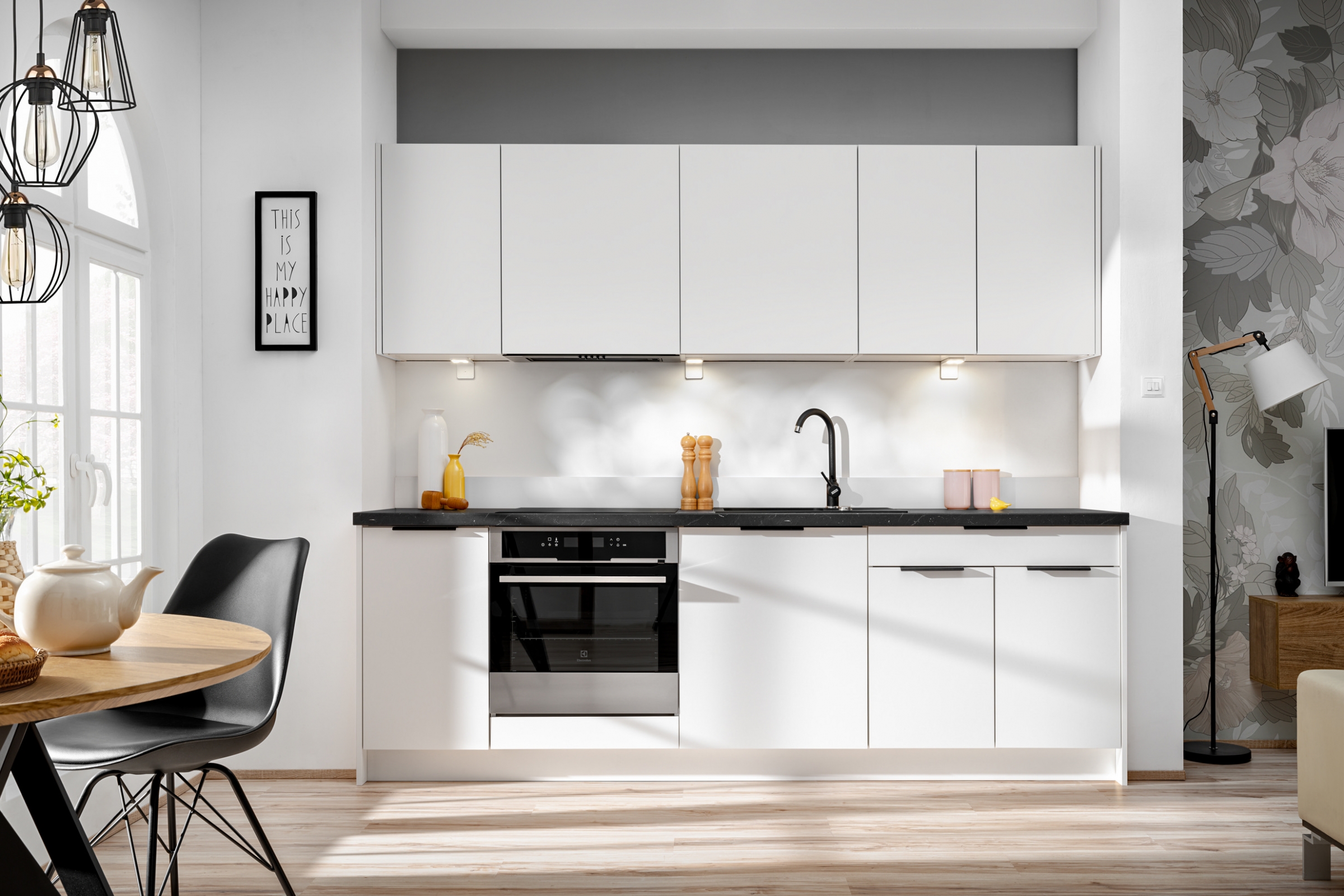 Přední panel pro myčku Ilandia FZMYW45 - bílý mat / skrytý panel přední část do zamywarki Ilandia FZMYW45 se skrytým panelem - bílý mat