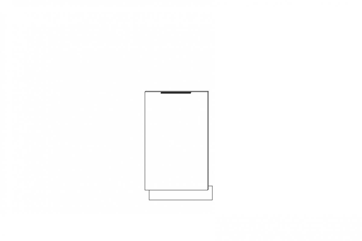 Přední panel pro myčku Ilandia FZMYW45 - bílý mat / skrytý panel přední část do zamywarki Ilandia FZMYW45 se skrytým panelem - bílý mat