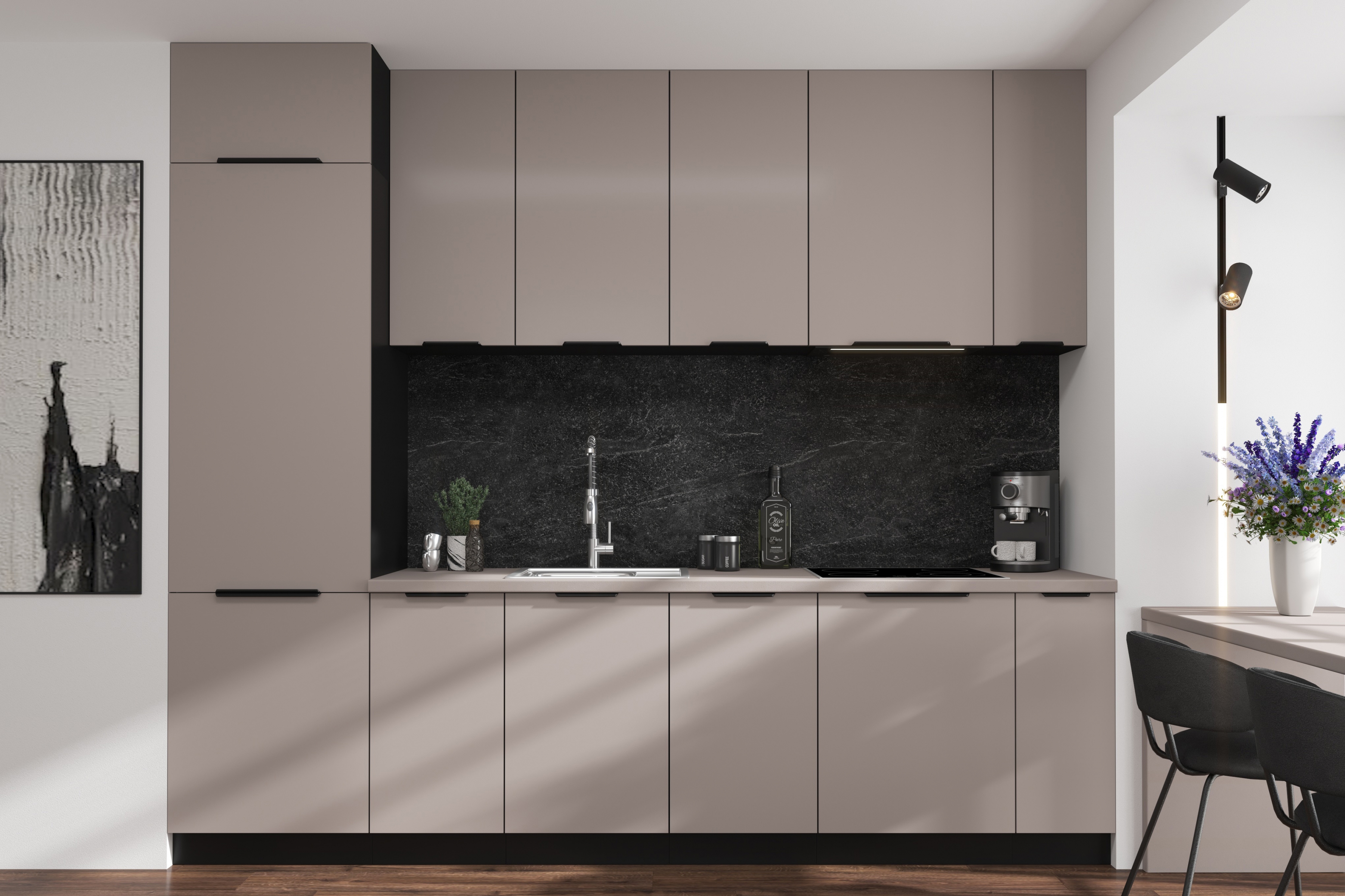 Přední část myčky Armonza ZM 713x446 45 cm se skrytým panelem - kašmír Přední část myčky nádobí 45cm Armonza ZM 713x446 se skrytým panelem - kašmír