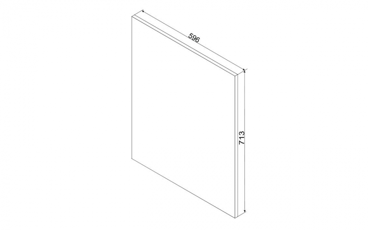 Natalia šedý Mat Dvierka na umývačku 60 P.Z. - panel zakrytý Predná časť do umývačky 60cm Natalia FZ60 PZ s krytým panelom - šedý mat