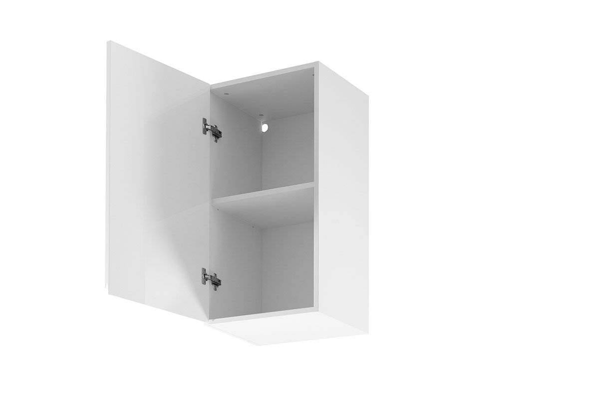 Horní kuchyňská skříňka Aspen G40 jednodveřová – bílý lesk Skříňka kuchyňská závěsná jednodveřová Aspen G40 - wnetrze 