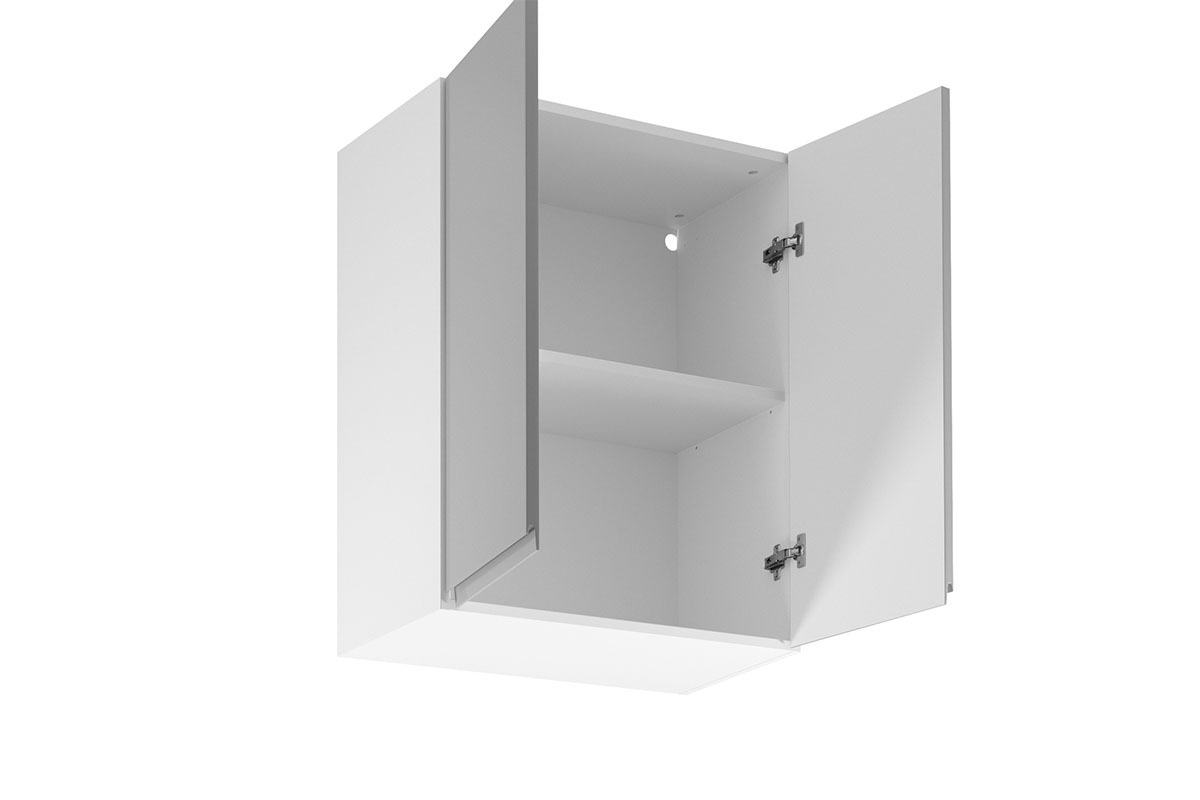 Závěsná kuchyňská skříňka Aspen G60 dvoudveřová – šedý lesk Skříňka kuchyňská závěsná dvoudveřová Aspen G60 - wnetrze