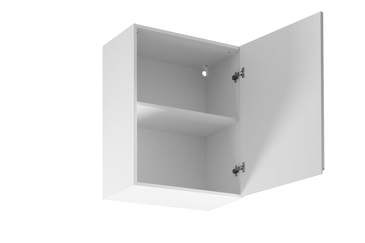 Závěsná kuchyňská skříňka Aspen G60 jednodveřová – šedý lesk Skříňka kuchyňská závěsná jednodveřová Aspen G60 P/L - wnetrze