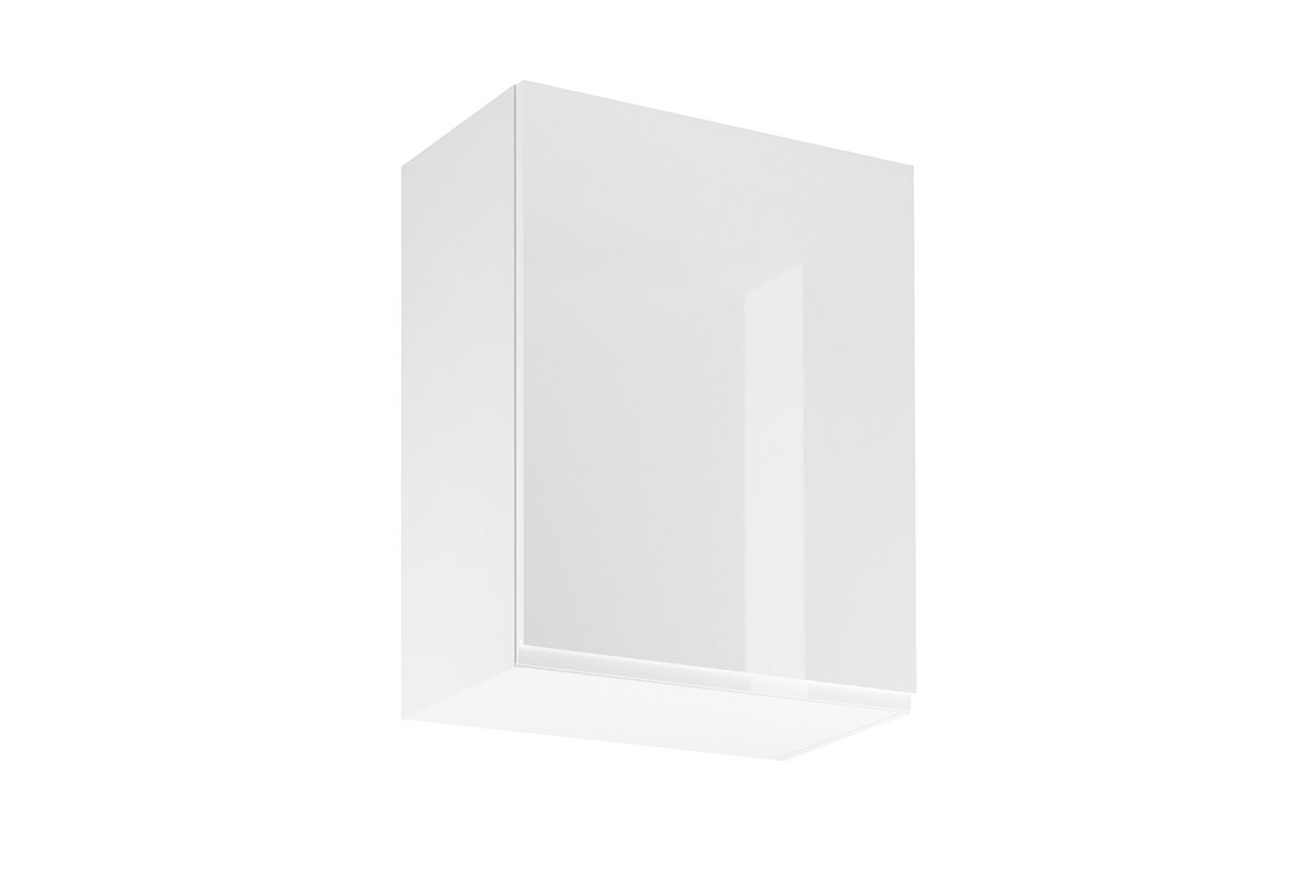 Horní kuchyňská skříňka Aspen G60 jednodveřová – bílý lesk Skříňka kuchyňská závěsná jednodveřová Aspen G60 P/L - Bílý lesk