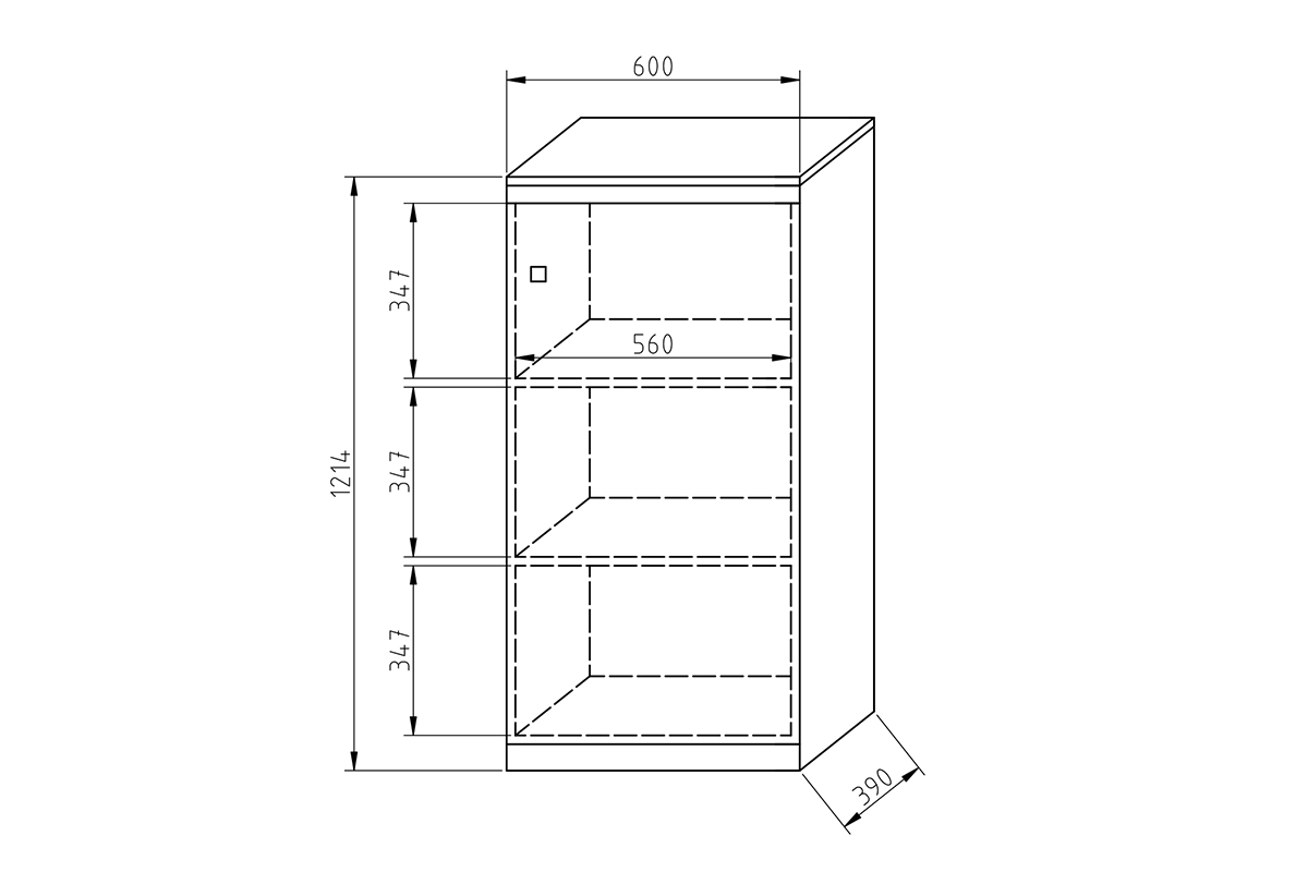Skříňka Gold 60 cm Skříňka jednodveřová Gold 60 cm