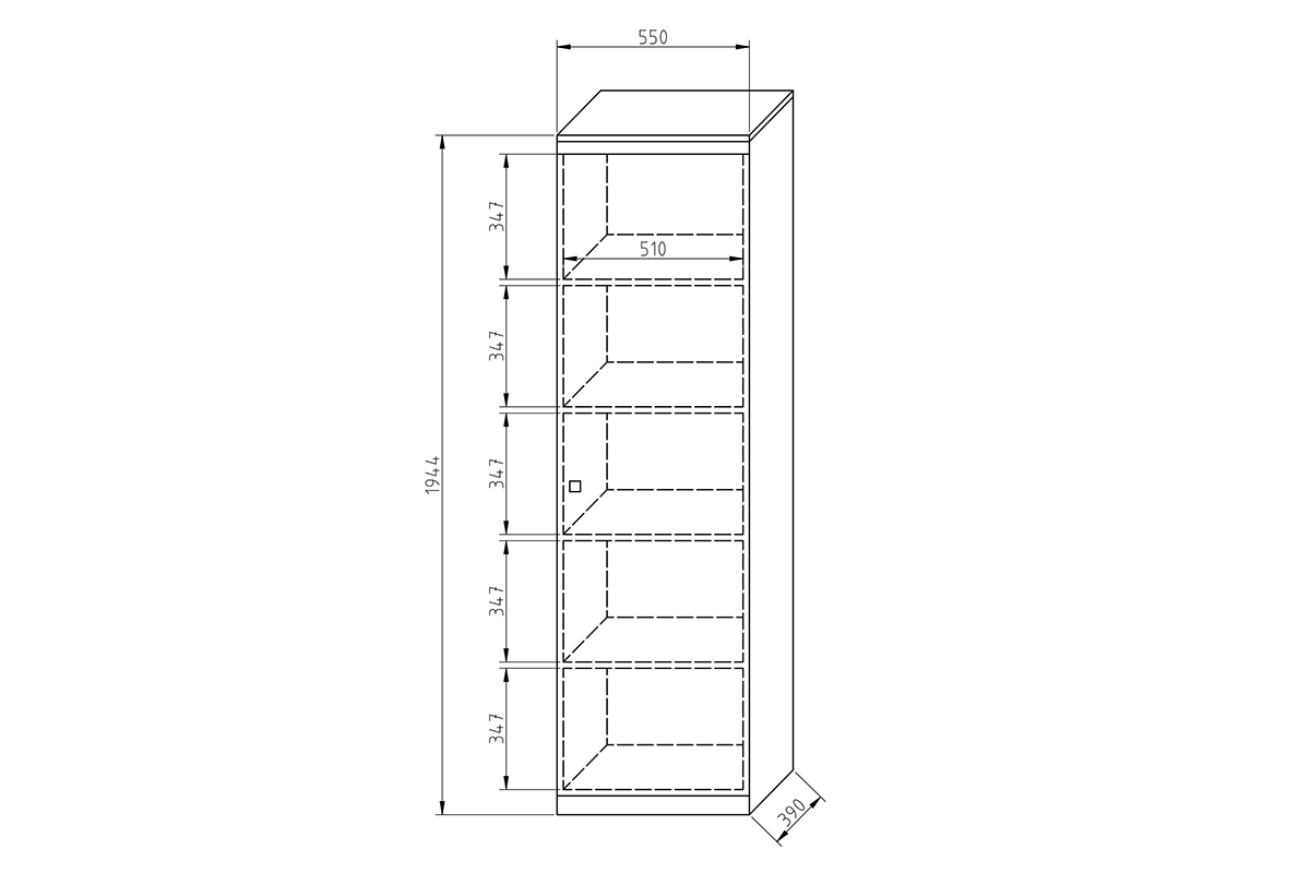 Skříň Gold 55 cm skříň jednodveřová Gold 55 cm 