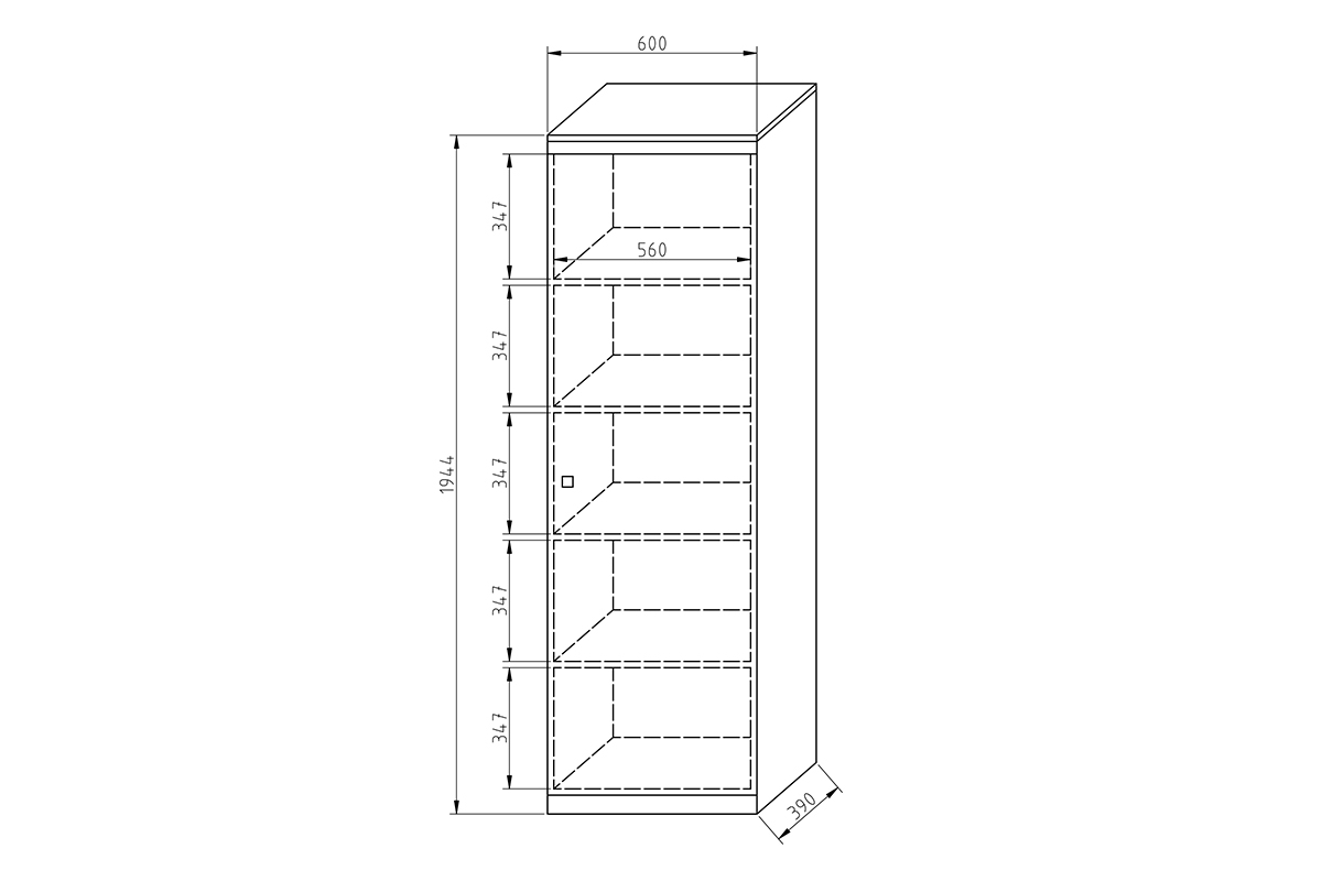 Skříň Gold 60 cm skříň jednodveřová Gold 60 cm