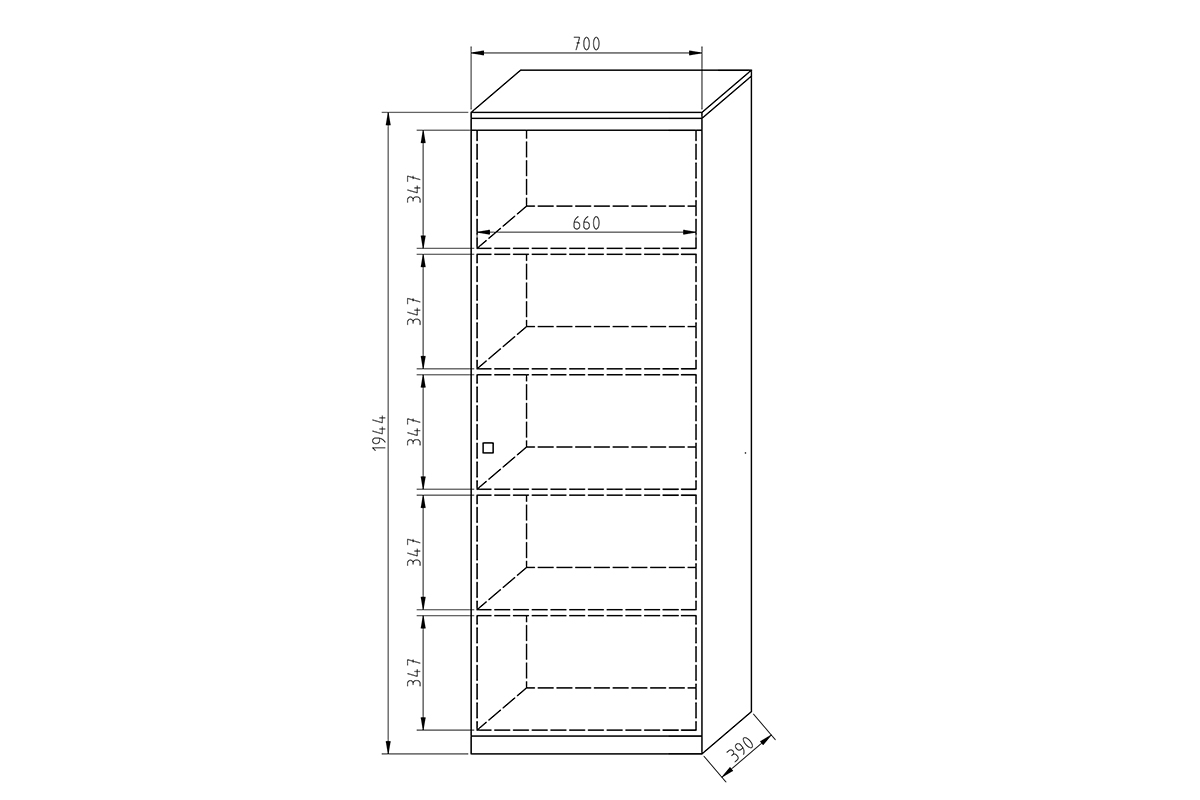 Skříň Gold 70 cm skříň jednodveřová Gold 70 cm