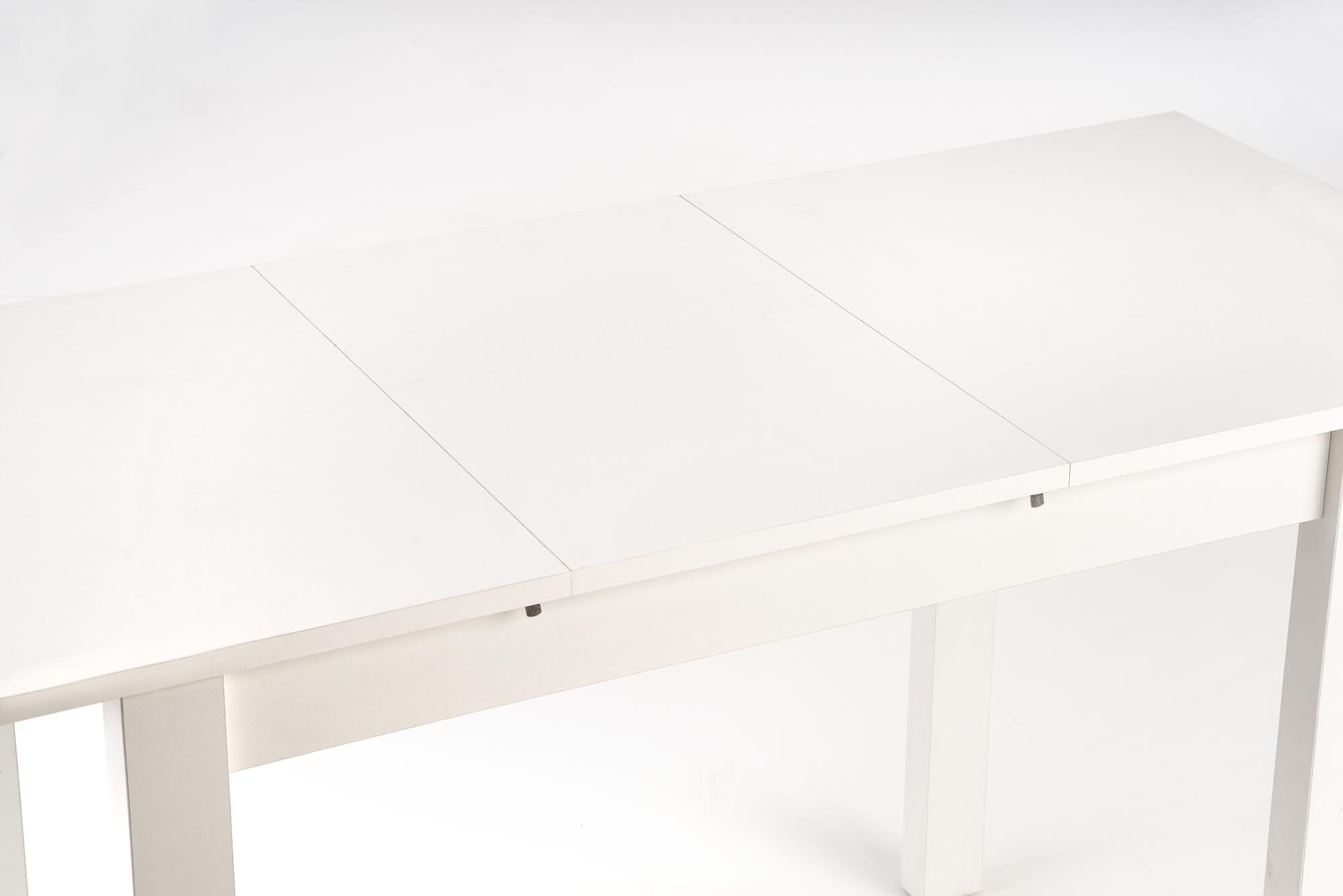 GINO összecsukható asztal, asztallap - fehér, lábak - fehér  gino stůl rozkladany Deska - Bílý, Nohy - Bílý