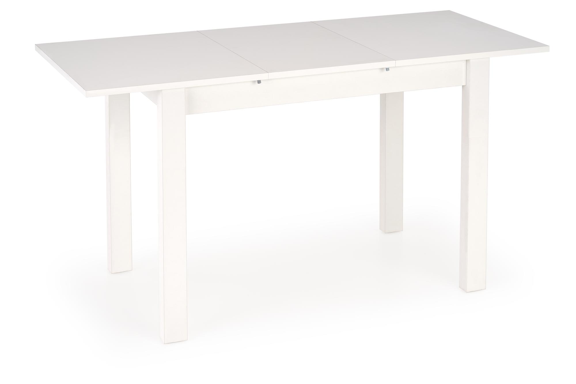 Rozkládací stůl GINO 100-130 cm - bílá gino stůl rozkládací Deska - Bílý, Nohy - Bílý