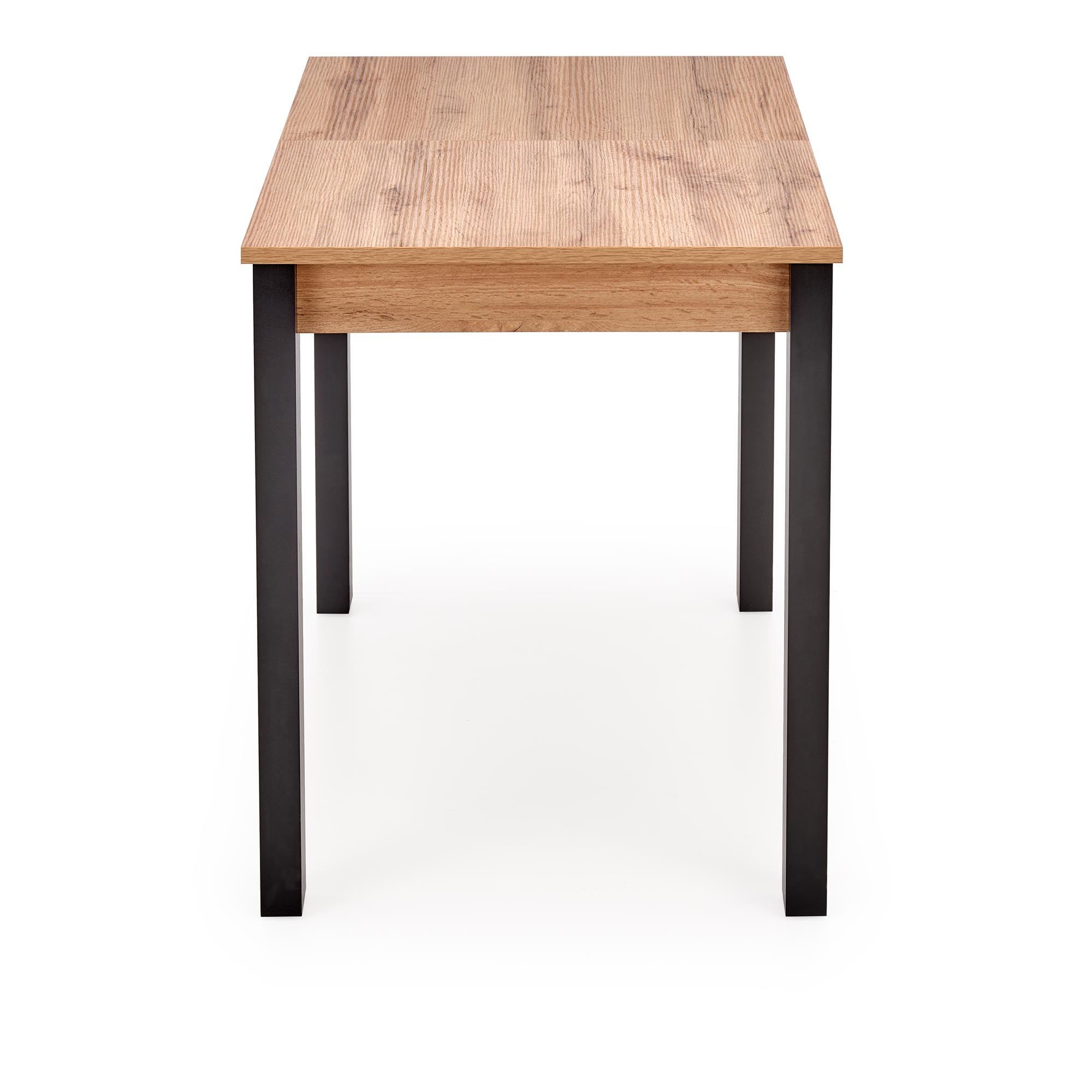 Rozkladací stôl GINO 100-130x60 cm - dub wotan / čierna gino Stôl rozkladany Pracovná doska - Dub wotan, Nohy - Čierny