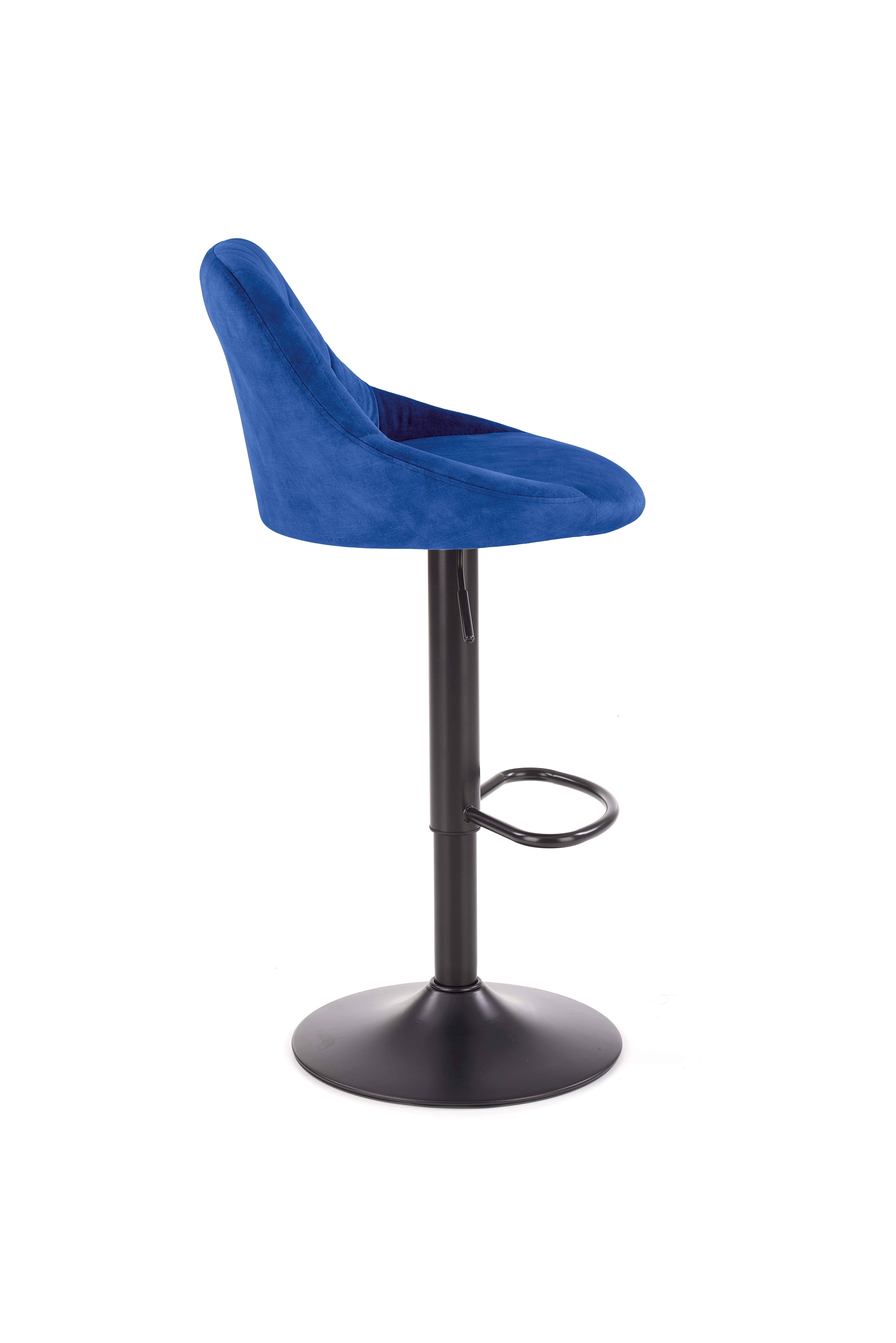 Scaun de bar H101 tapițat - albastru h101 Barová židle granátový