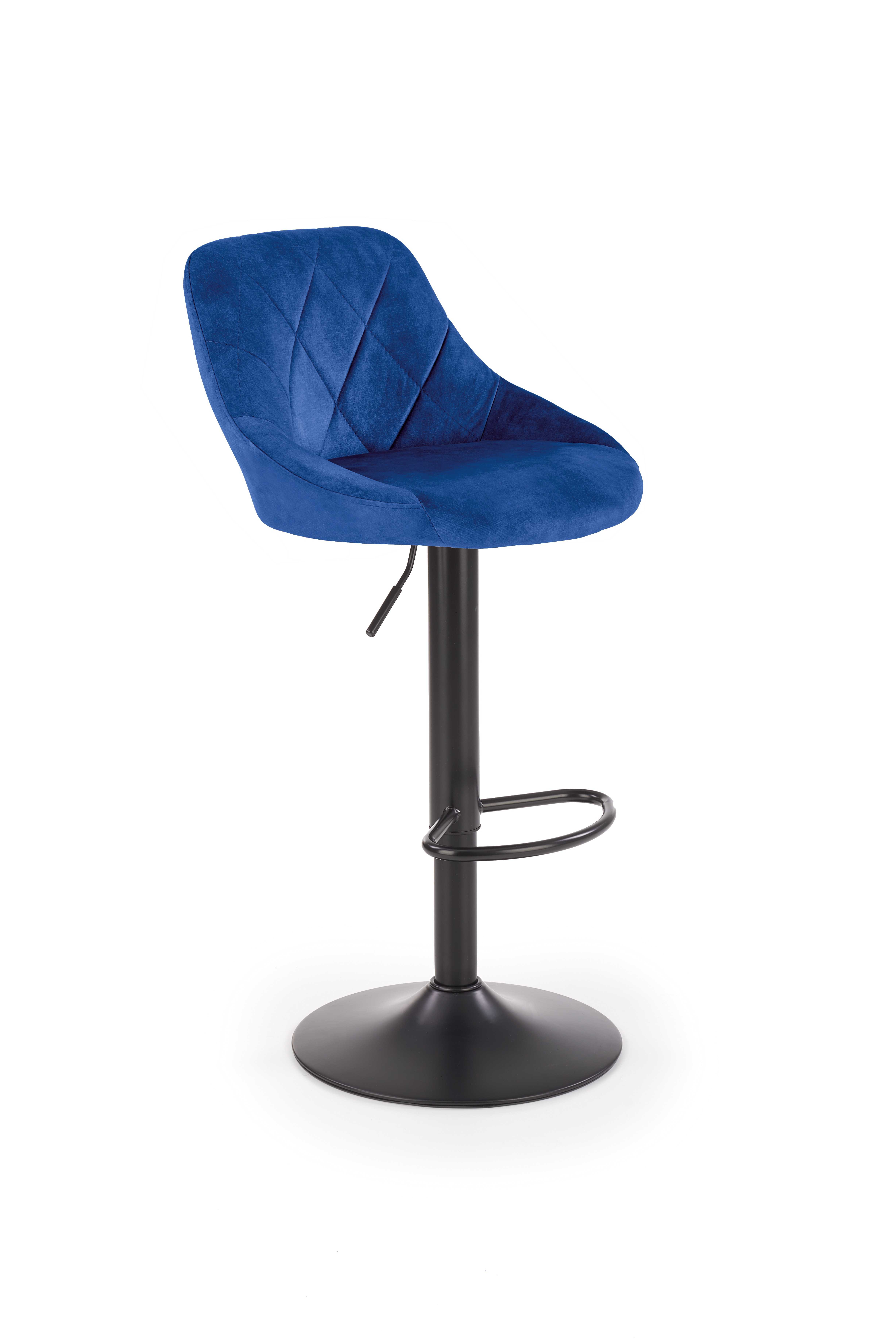 Scaun de bar H101 tapițat - albastru h101 Barová židle granátový