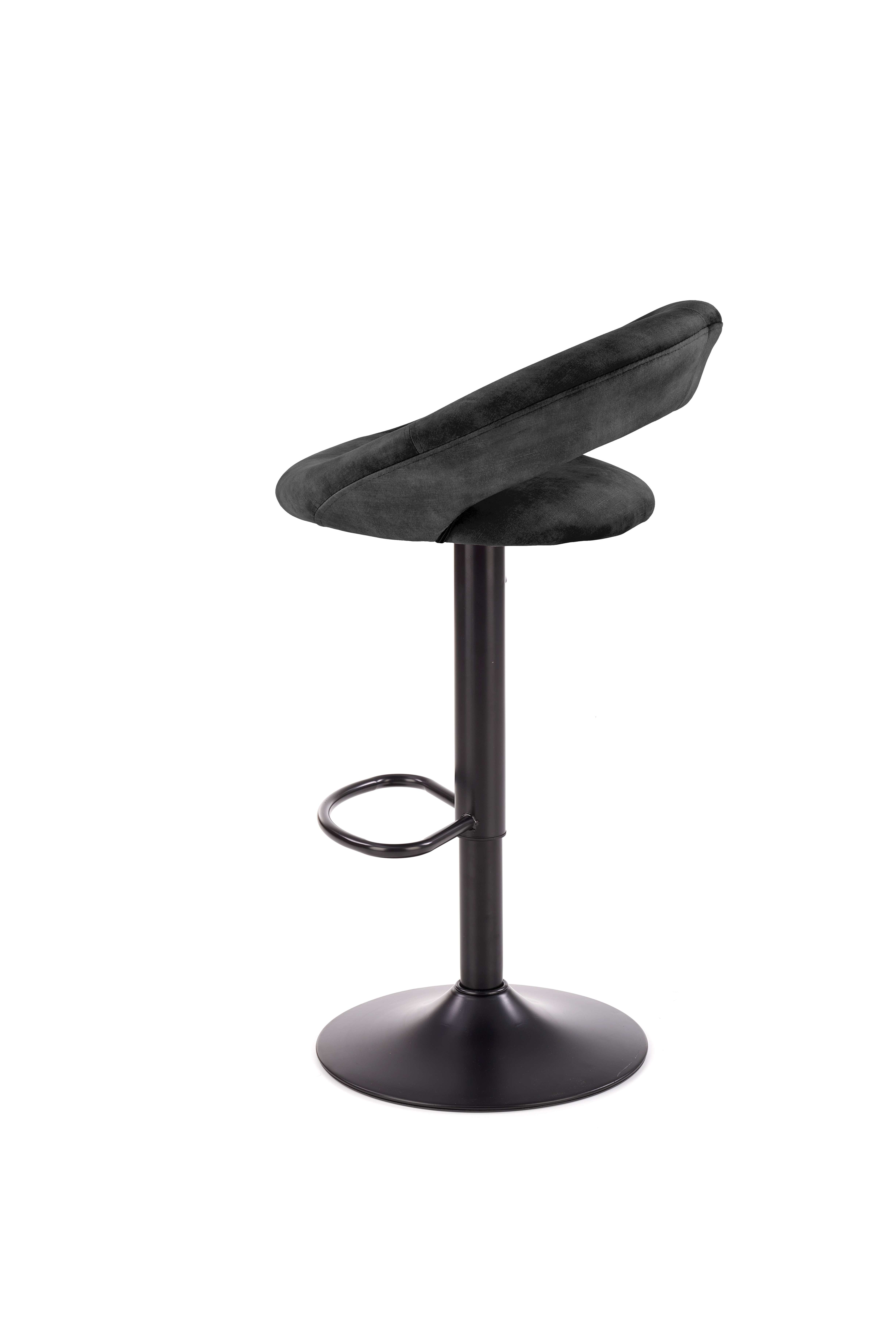 Scaun de bar H102 tapițat - negru h102 Barová židle Černý
