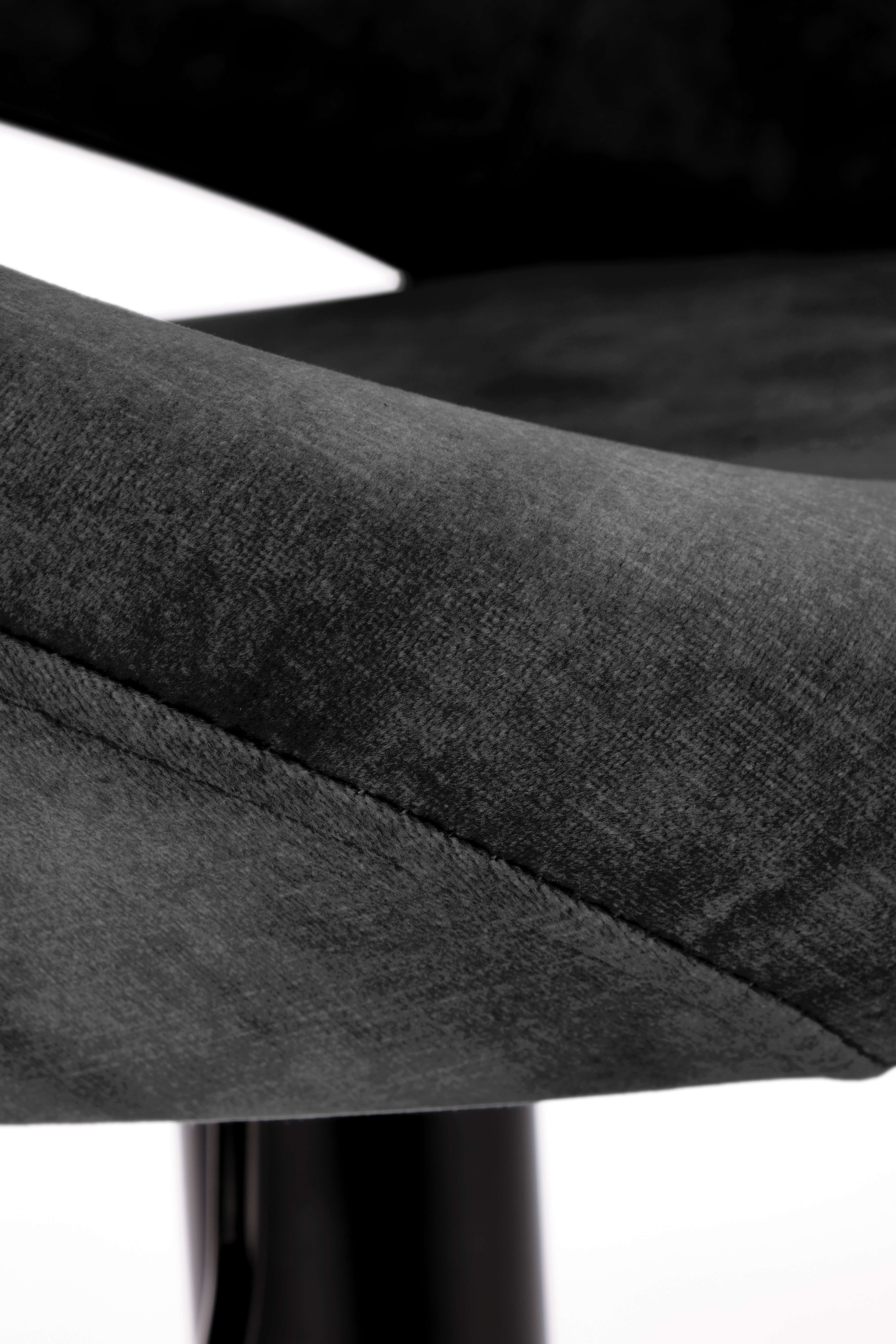 Scaun de bar H102 tapițat - negru h102 Barová židle Černý