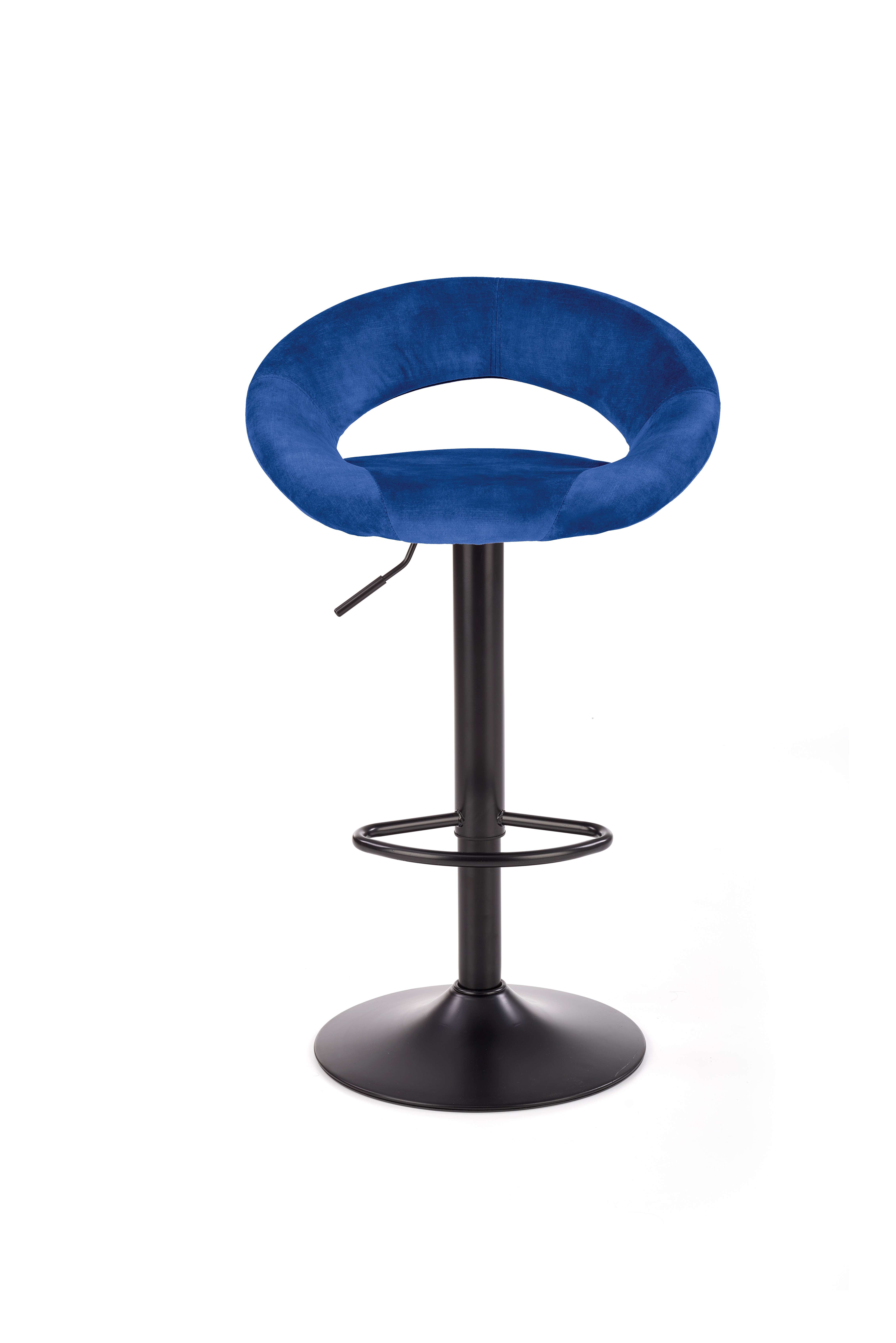 Scaun de bar H102 tapițat - albastru  h102 Barová židle granátový
