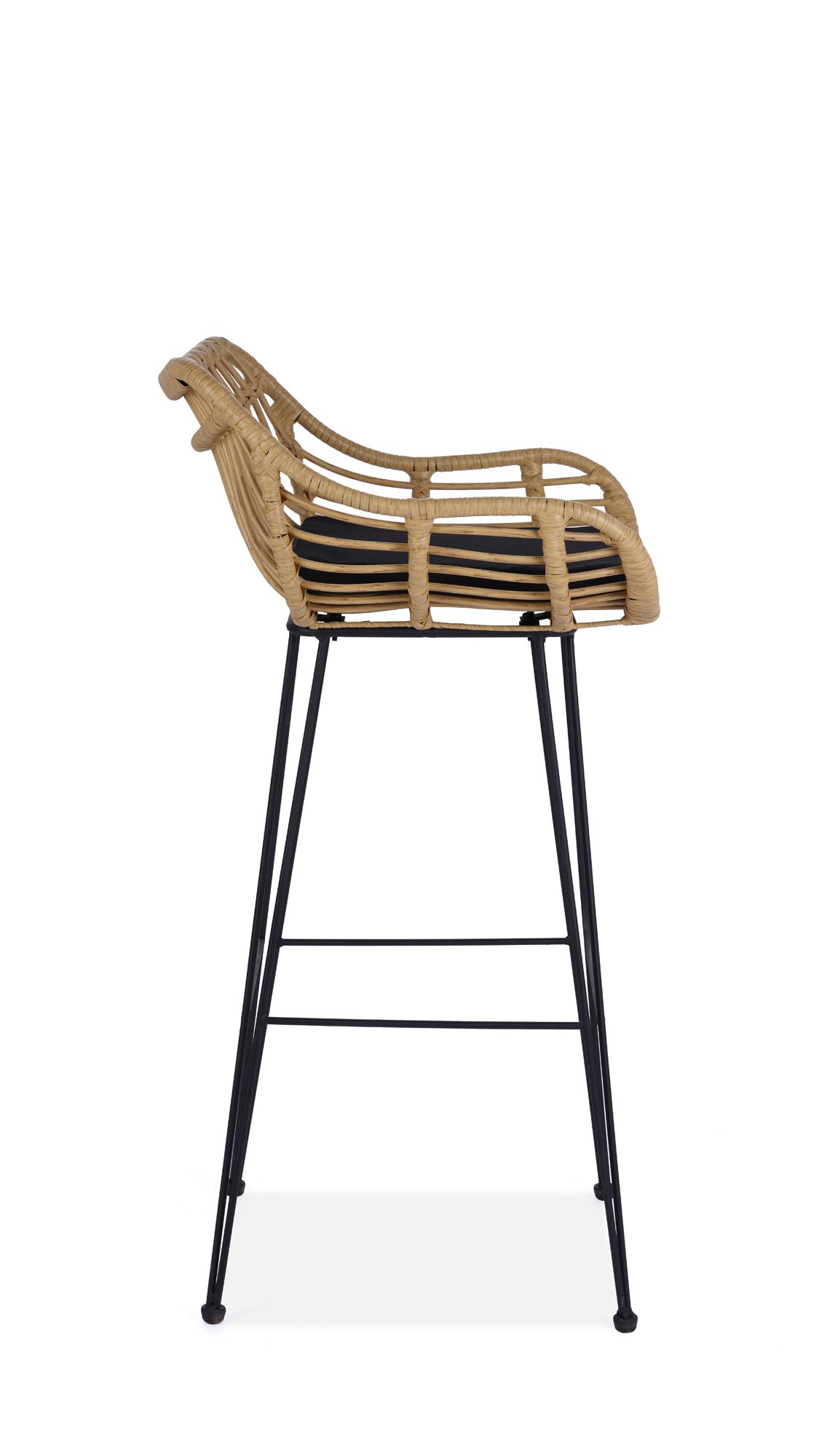 H105 bárszék - natúr / fekete h105 Barová židle přírodní / Fekete