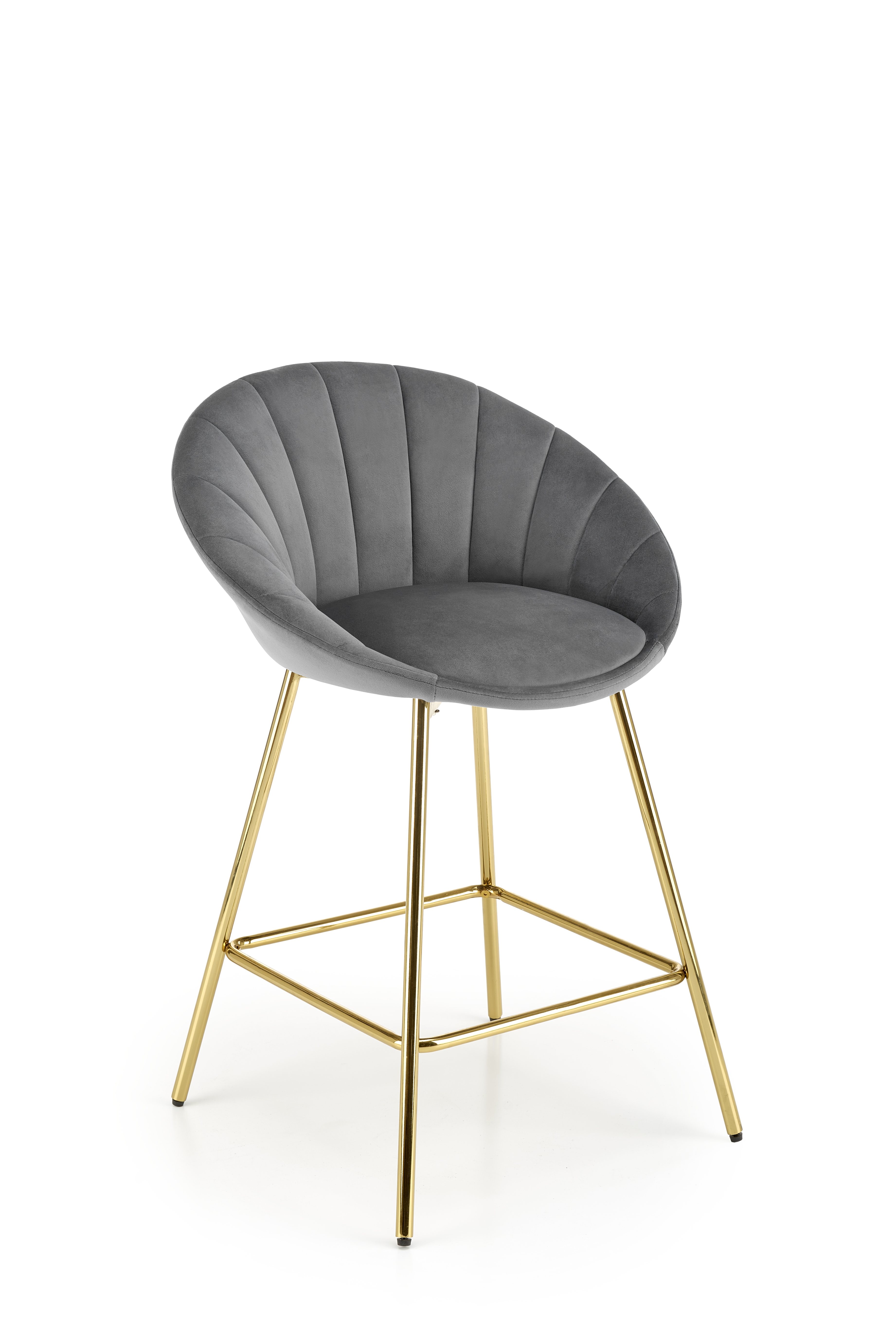 H112 Barová stolička Popolový / zlaté h112 Barová stolička Popolový / zlaté