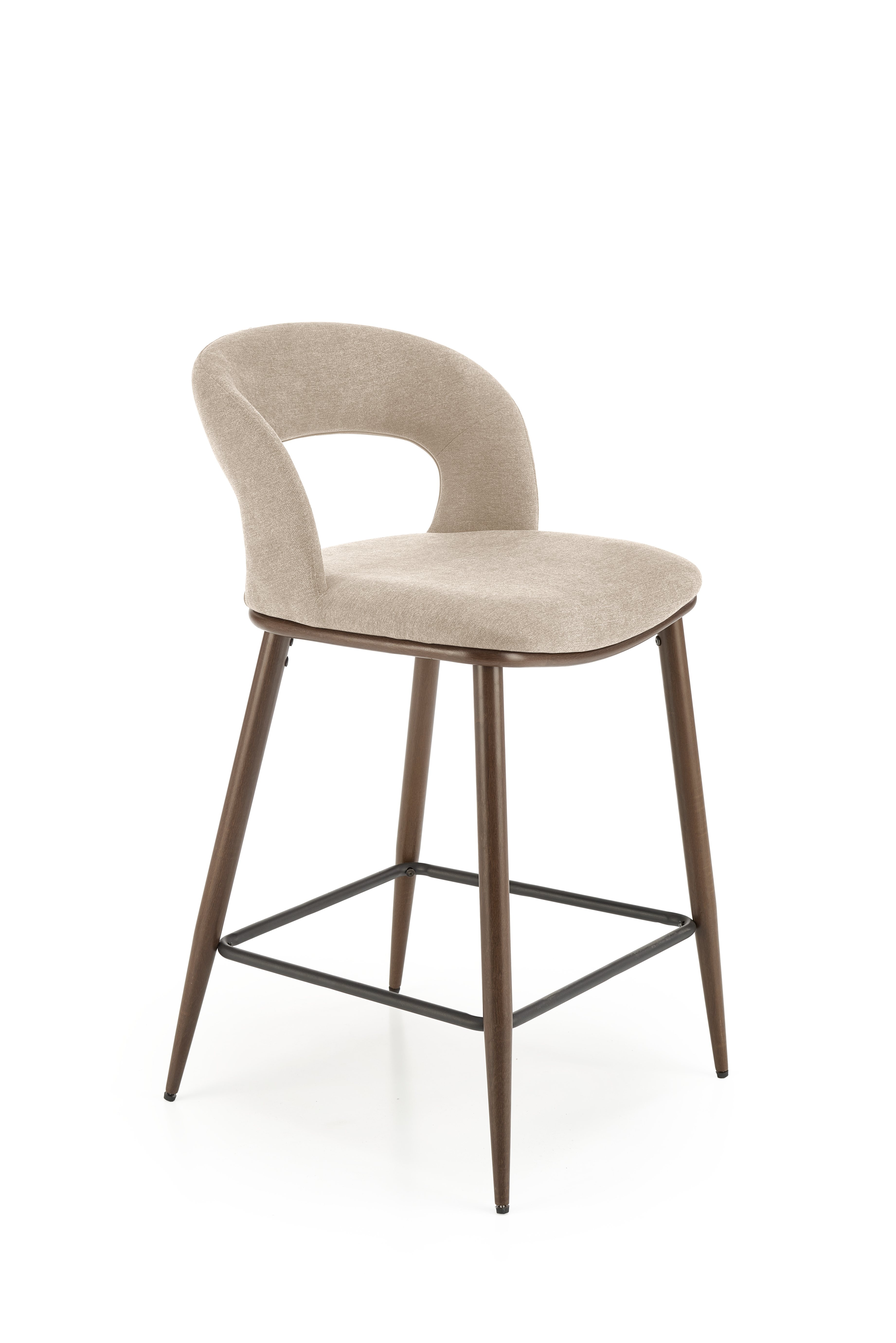 H114 Barová stolička béžový / orieškový h114 Barová stolička béžový / orieškový