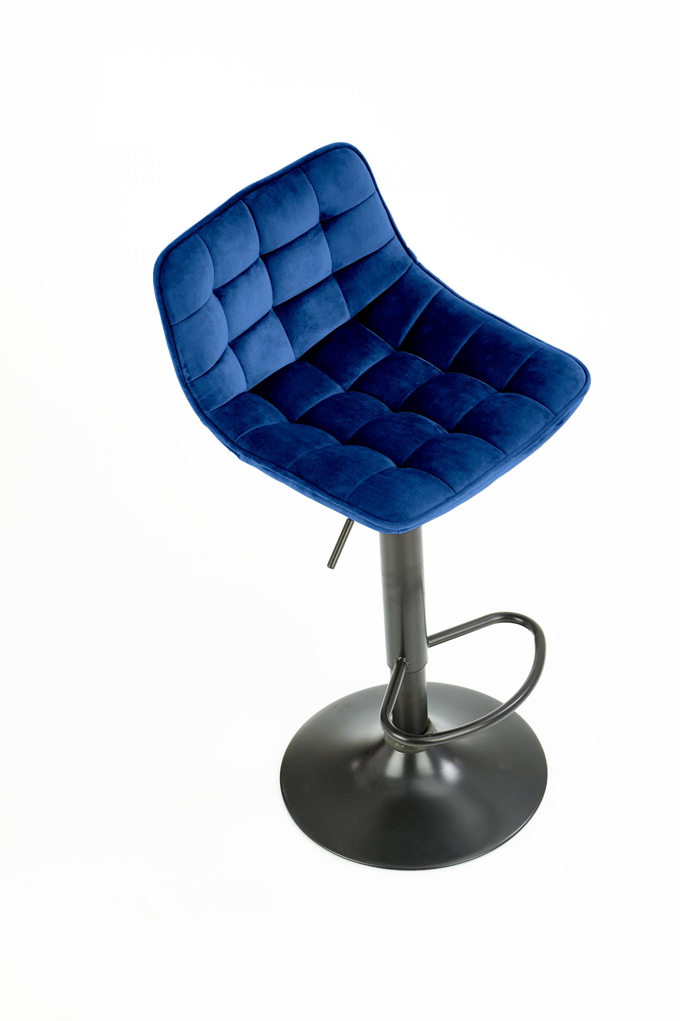 Scaun de bar tapițat H95 - albastru închis h95 Barová židle granátový