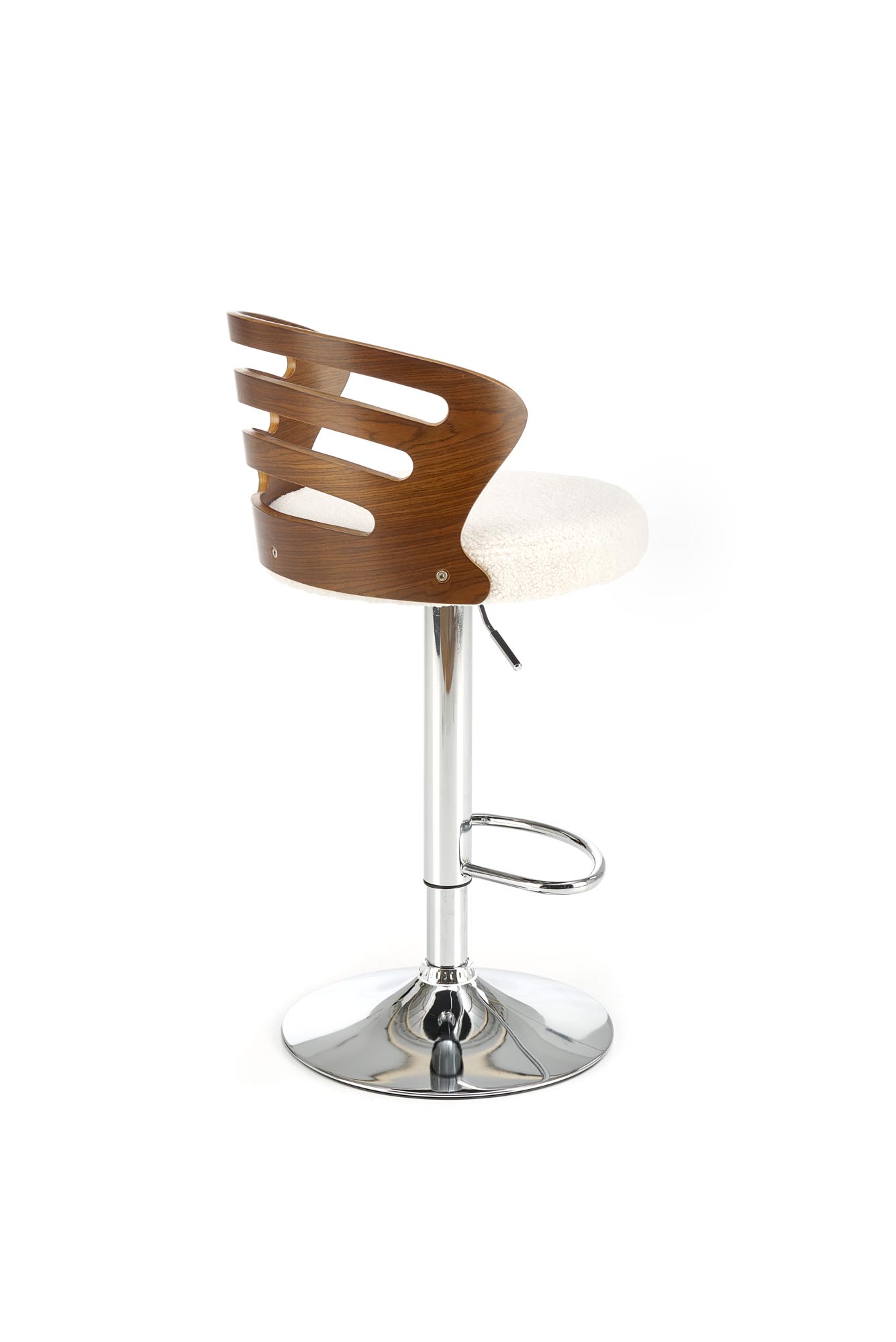  Scaun de bar H109 Crem / nuc Barová židle z regulowana wysokoscia h109 - Krémový / Ořech