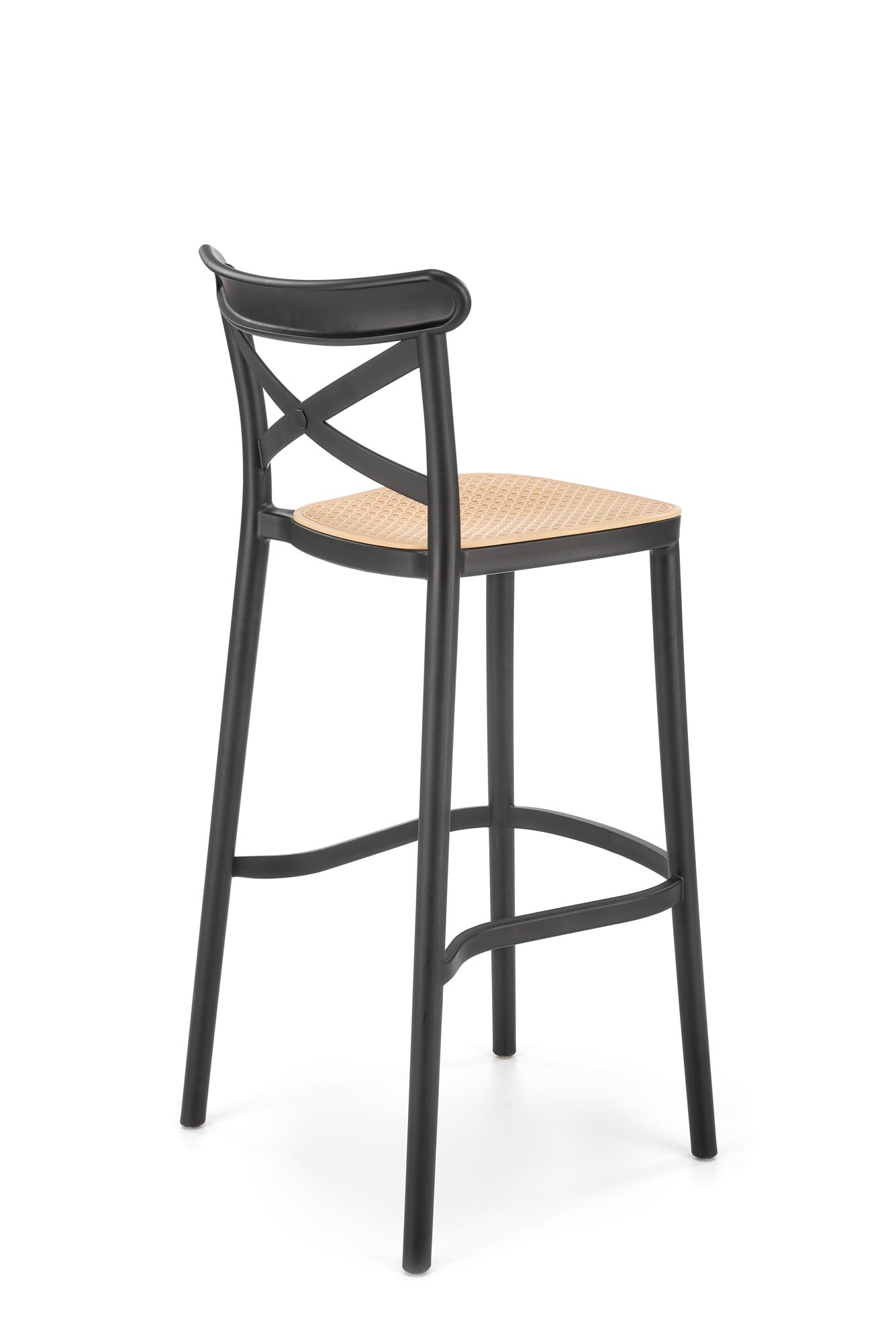 H111 Barová židle Černý / Hnědý Barová židle z umělé hmoty h111 - Černý / Hnědý