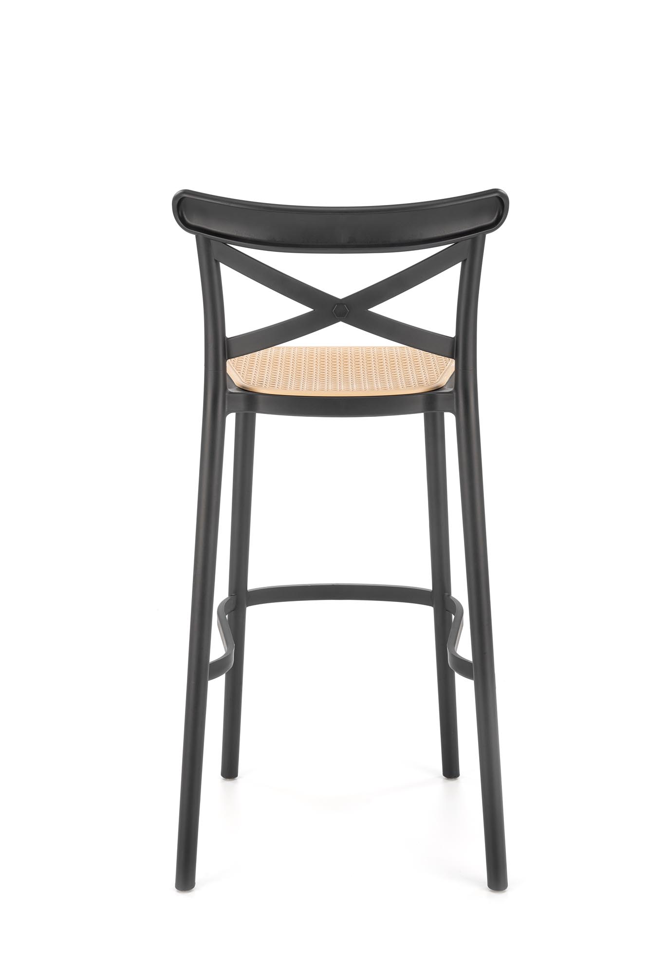 H111 Barová židle Fekete / barna Barová židle z tworzywa sztucznego h111 - Fekete / barna
