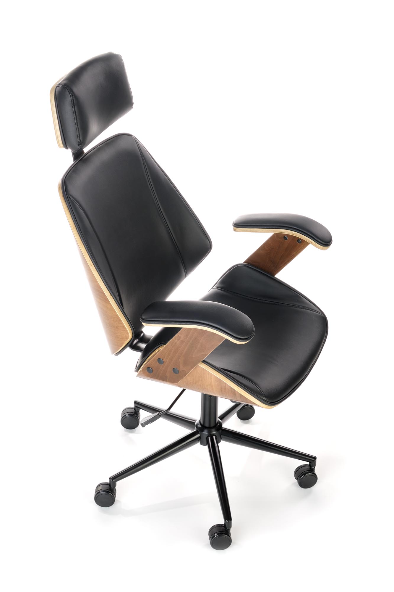 Kancelárska stolička IGNAZIO - orech / čierna ignazio Kreslo otočna, orieškový-Čierny