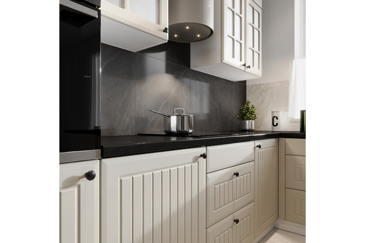 Skříňka regál Irma D60 PK MV/2133 P/L pro vestavnou troubu a mikrovlnnou troubu moderní Nábytek do kuchyně 