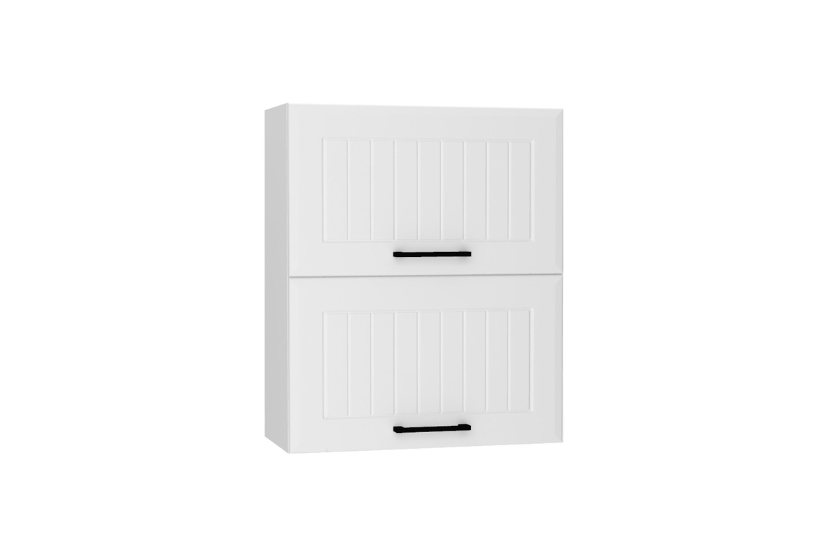 Závěsná skříňka Irma W60 GRF/2 s výklopnými čely Skříňka se dvěma výklenky 